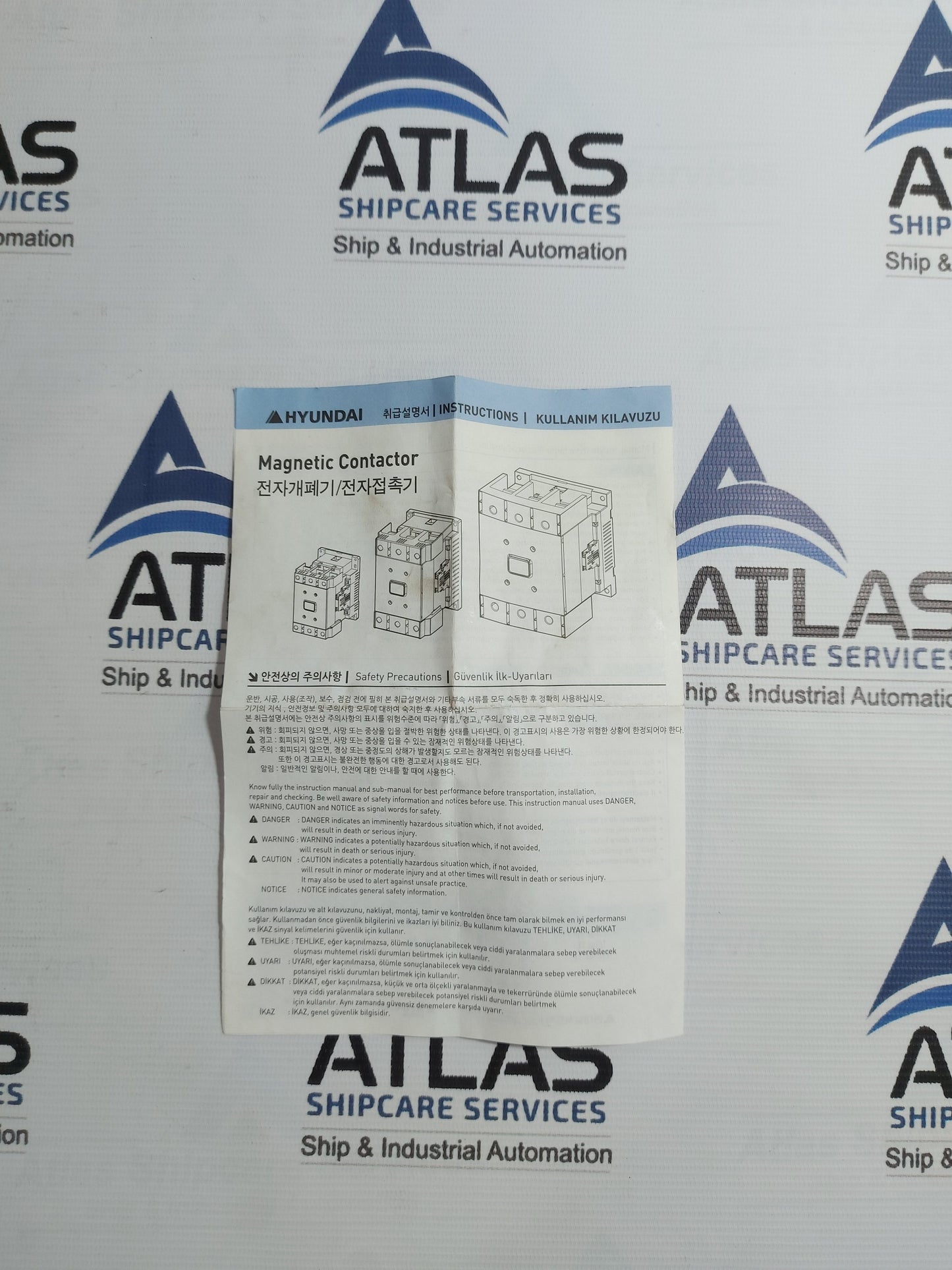 HYUNDAI HGC 265 MAGNETIC CONTACTOR 3 POLE 350A
