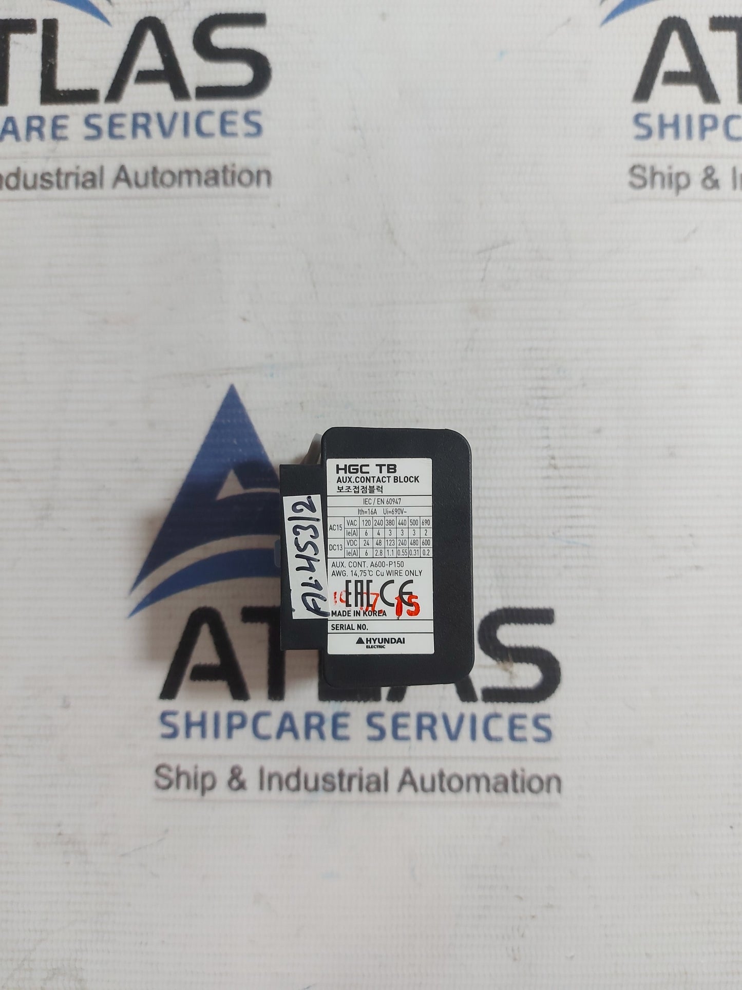 HYUNDAI HGC TB 22 AUXILIARY CONTACT BLOCK