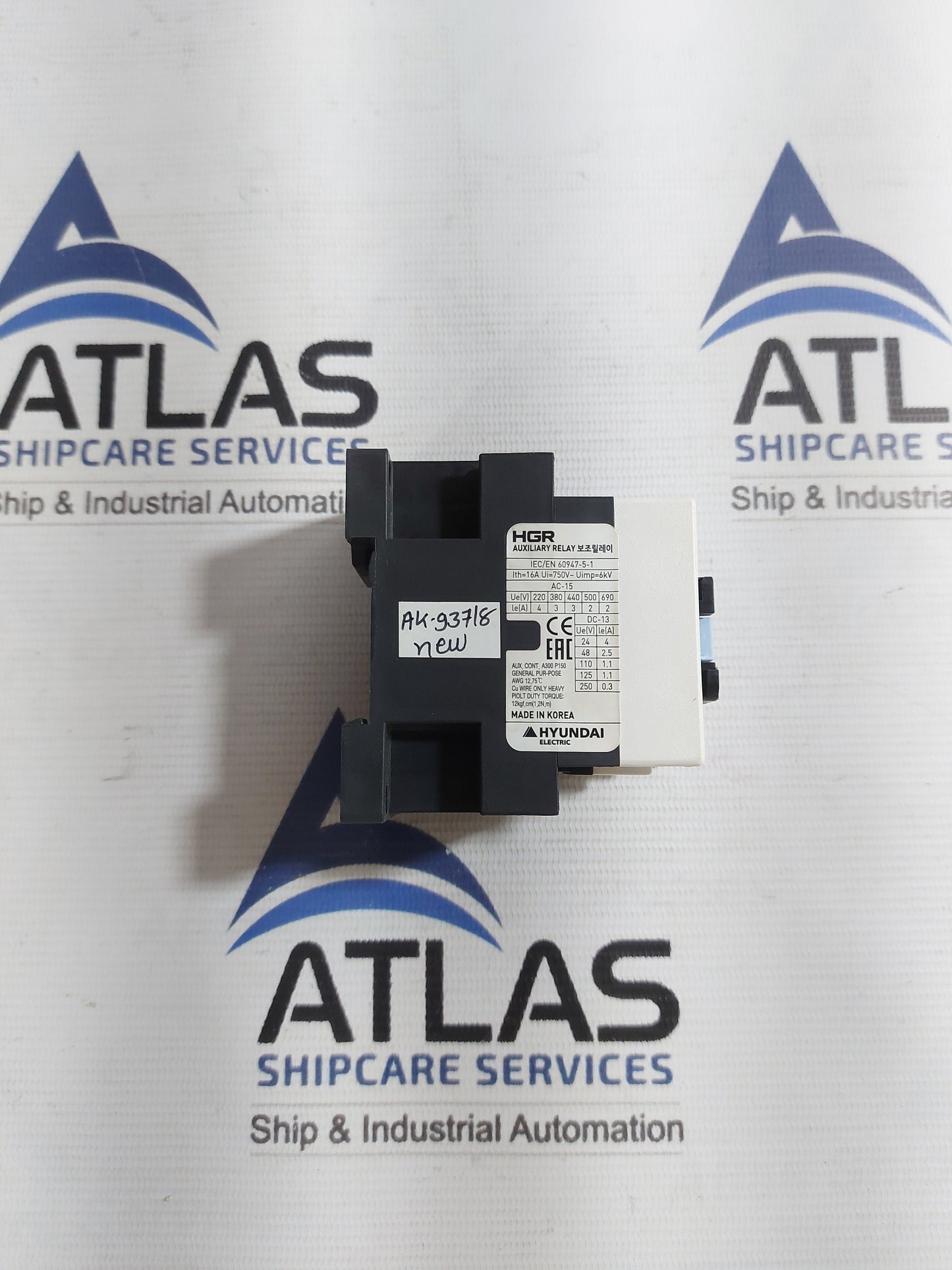 HYUNDAI HGR 22 AUXILIARY RELAY 200-220V 16A