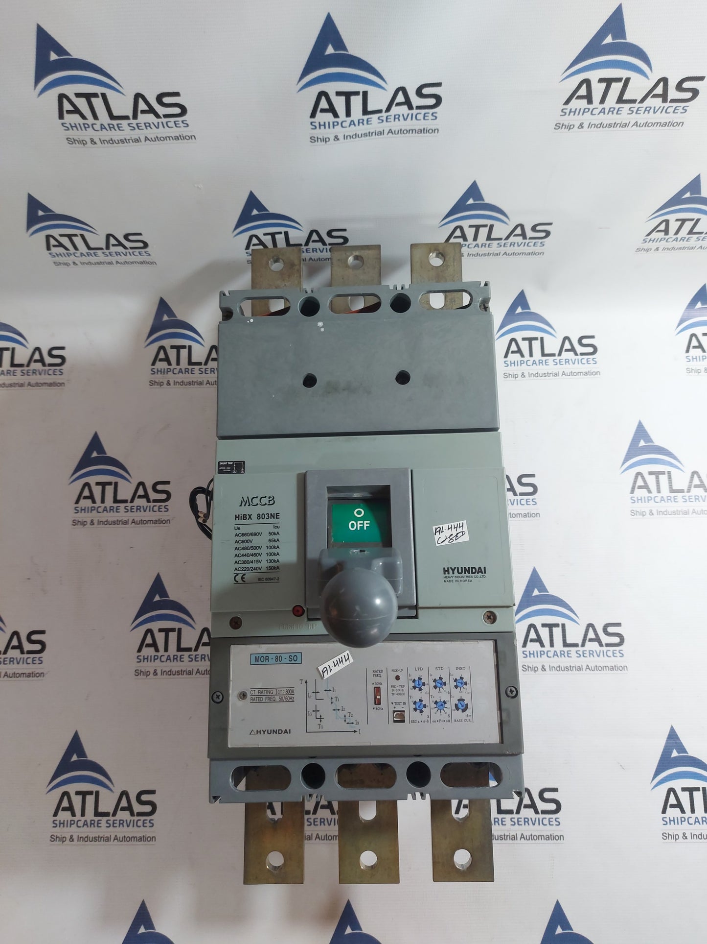 HYUNDAI HIBX 803NE MOLDED CASE CIRCUIT BREAKER 3 POLE 800A