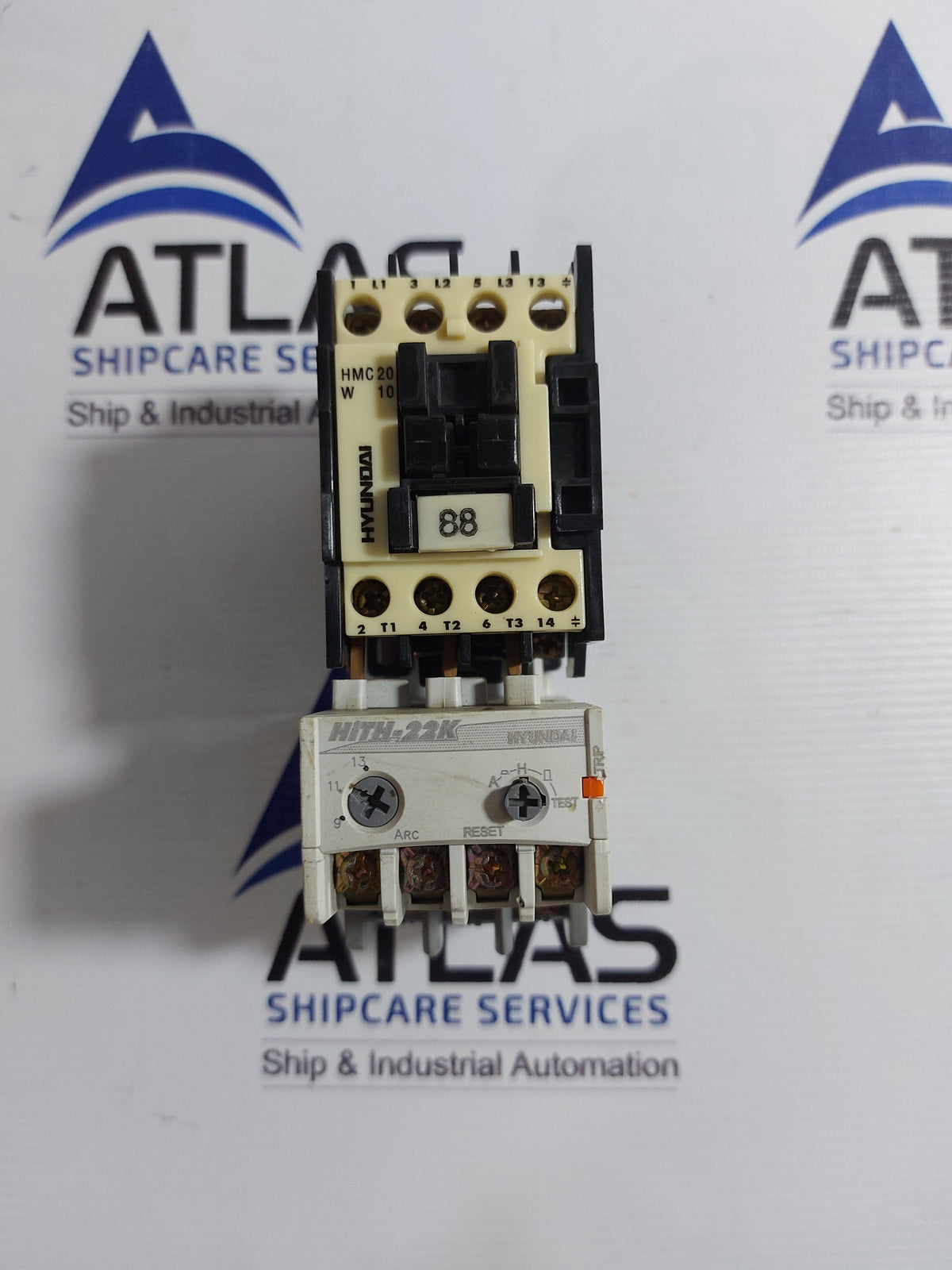HYUNDAI HMC 20 W 10 MAGNETIC CONTACTOR WITH HiTH-22K THERMAL OVERLOAD RELAY