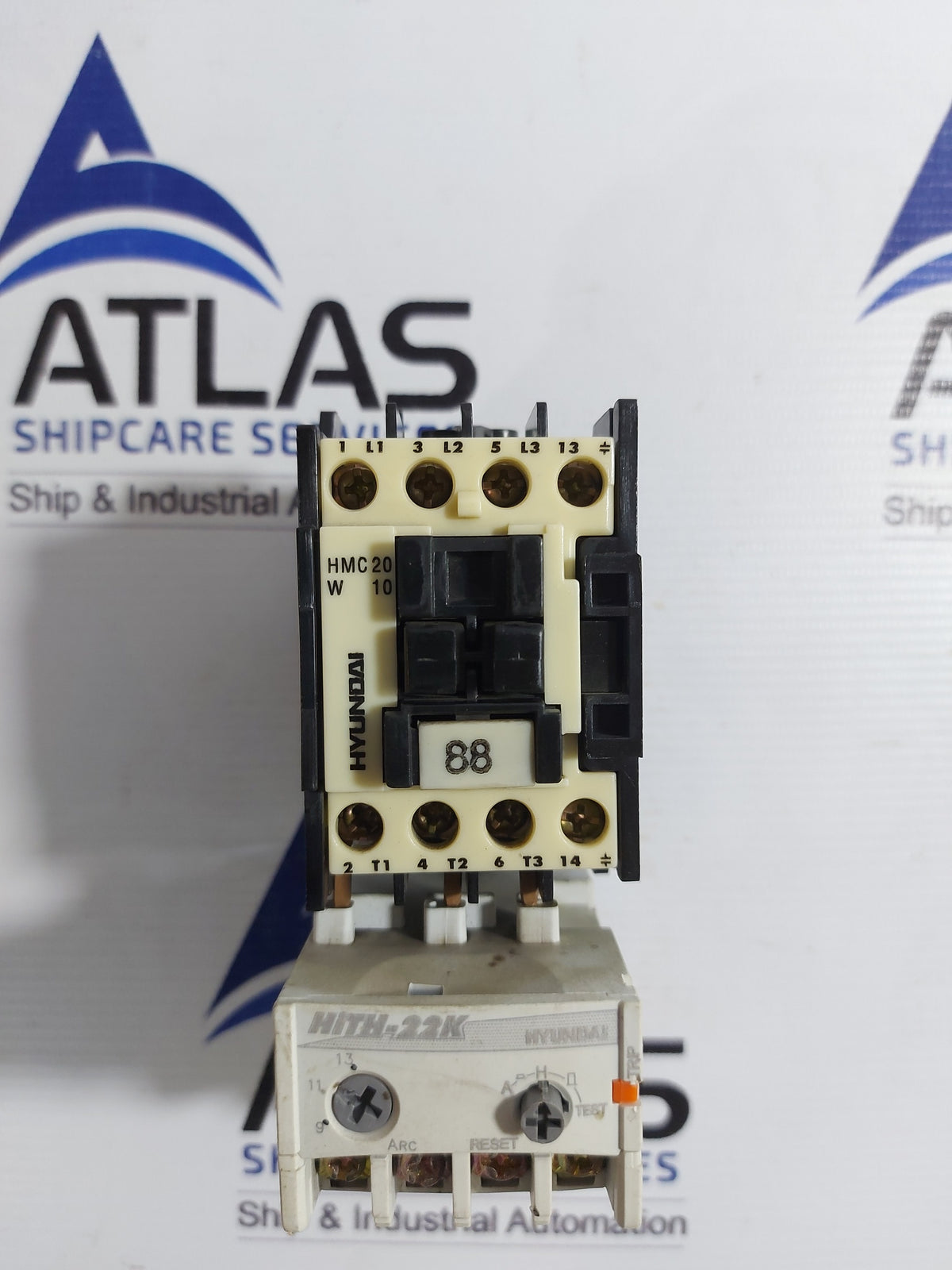 HYUNDAI HMC 20 W 10 MAGNETIC CONTACTOR WITH HiTH-22K THERMAL OVERLOAD RELAY