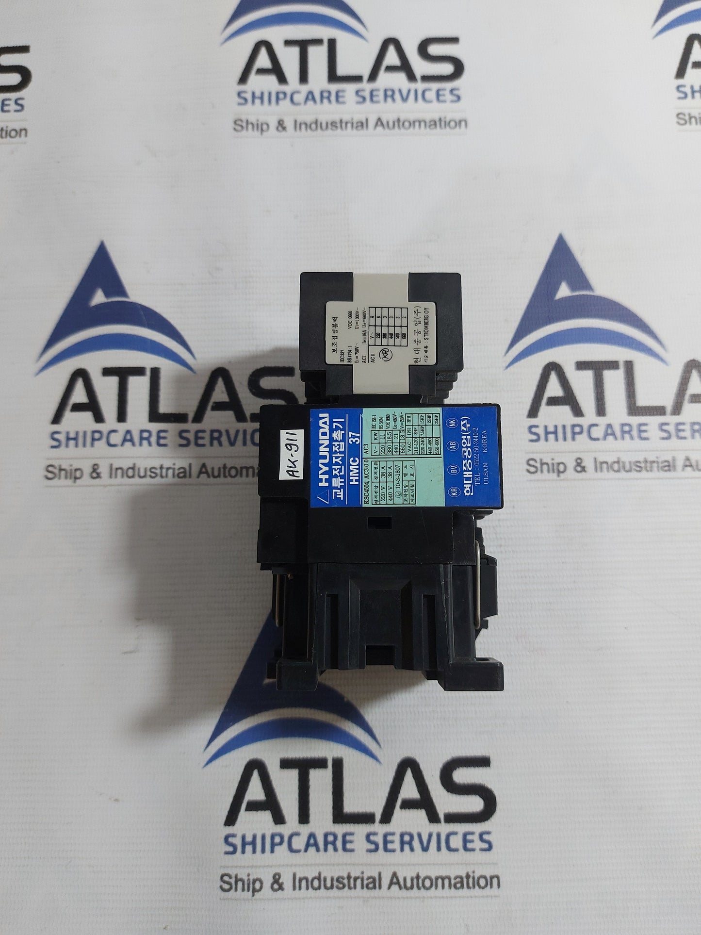 HYUNDAI HMC 37 CONTACTOR WITH HAB22 AUXLIARY CONTACT BLOCK