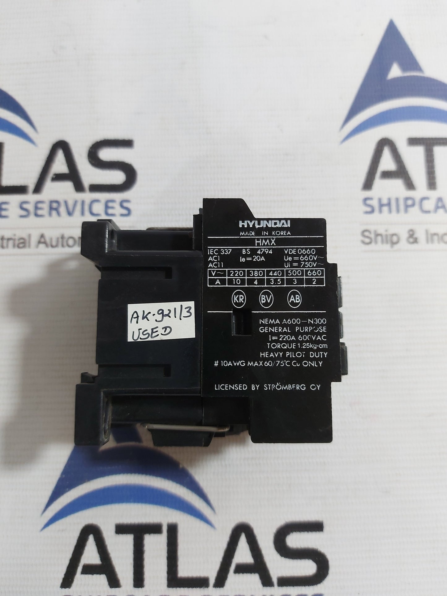 HYUNDAI HMX 22 CONTROL RELAY 200/220V 20A 660V