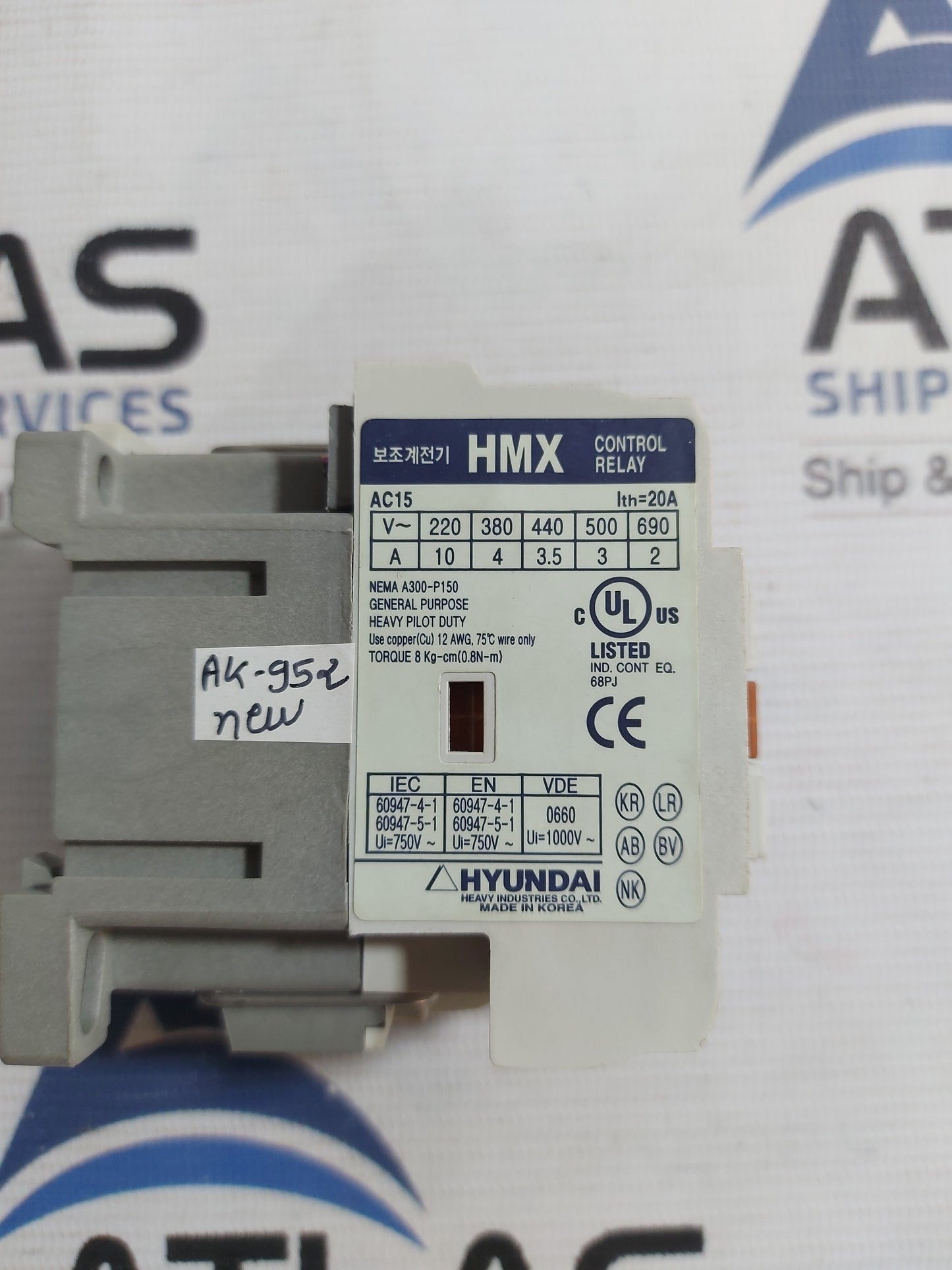 HYUNDAI HMX 22 CONTROL RELAY 400/440V 20A