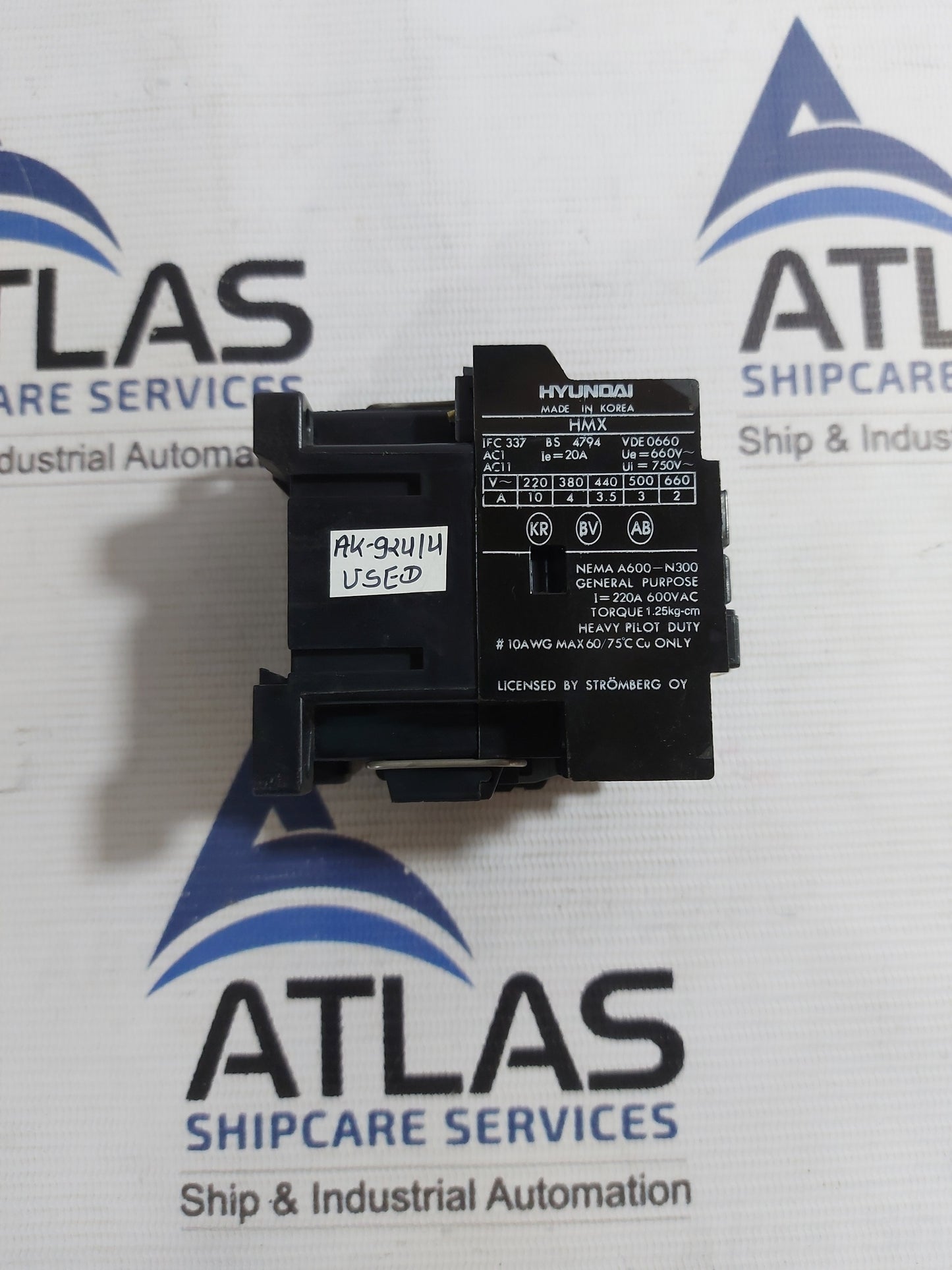 HYUNDAI HMX 31 GENERAL PURPOSE CONTROL RELAY 200/220V 20A