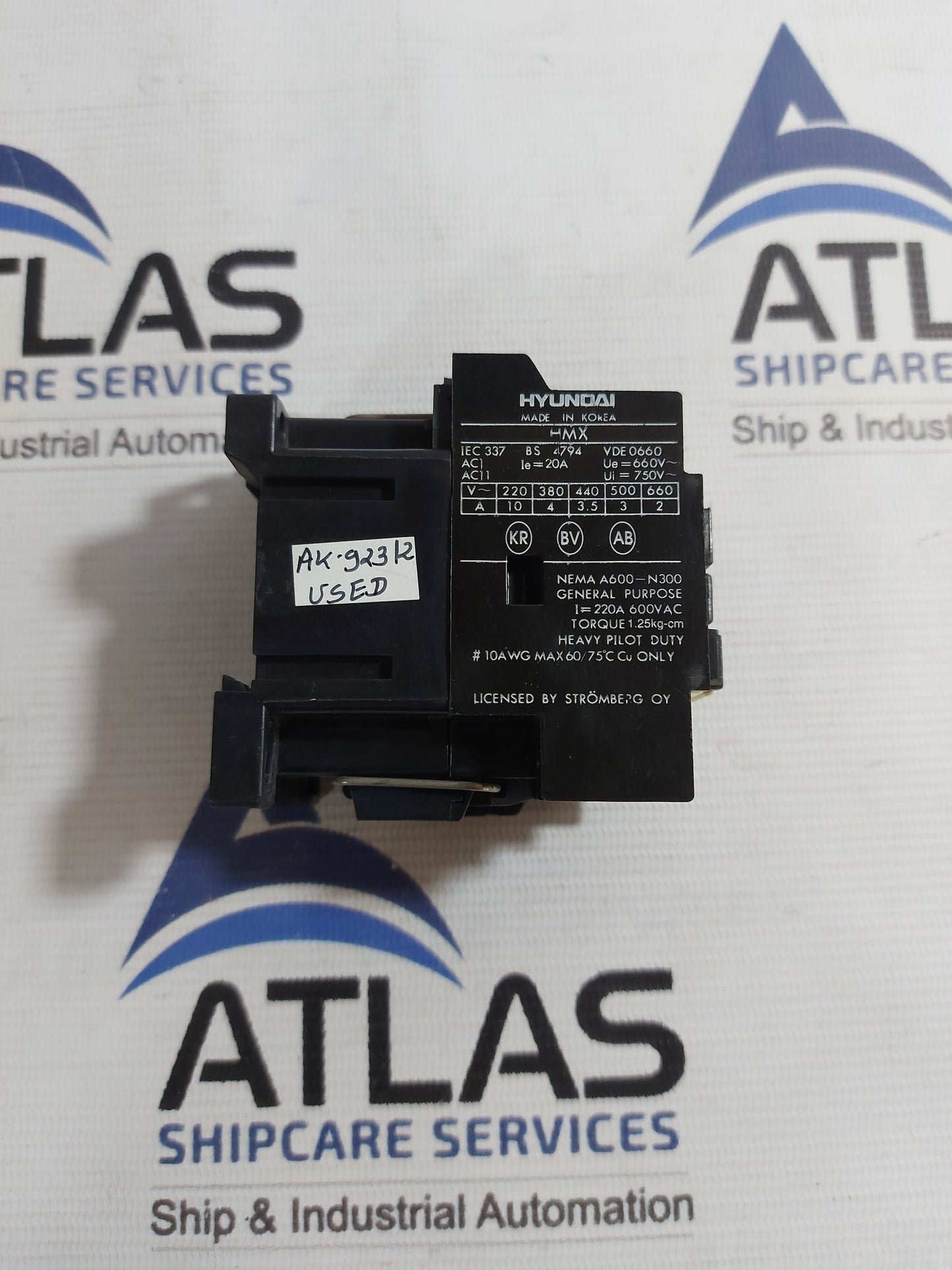 HYUNDAI HMX 31 GENERAL PURPOSE CONTROL RELAY 400/440V 20A