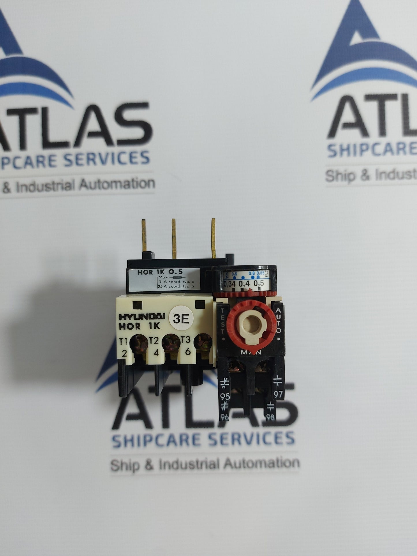 HYUNDAI HOR 1K 0.5 THERMAL OVERLOAD RELAY 380V~ 0.5A