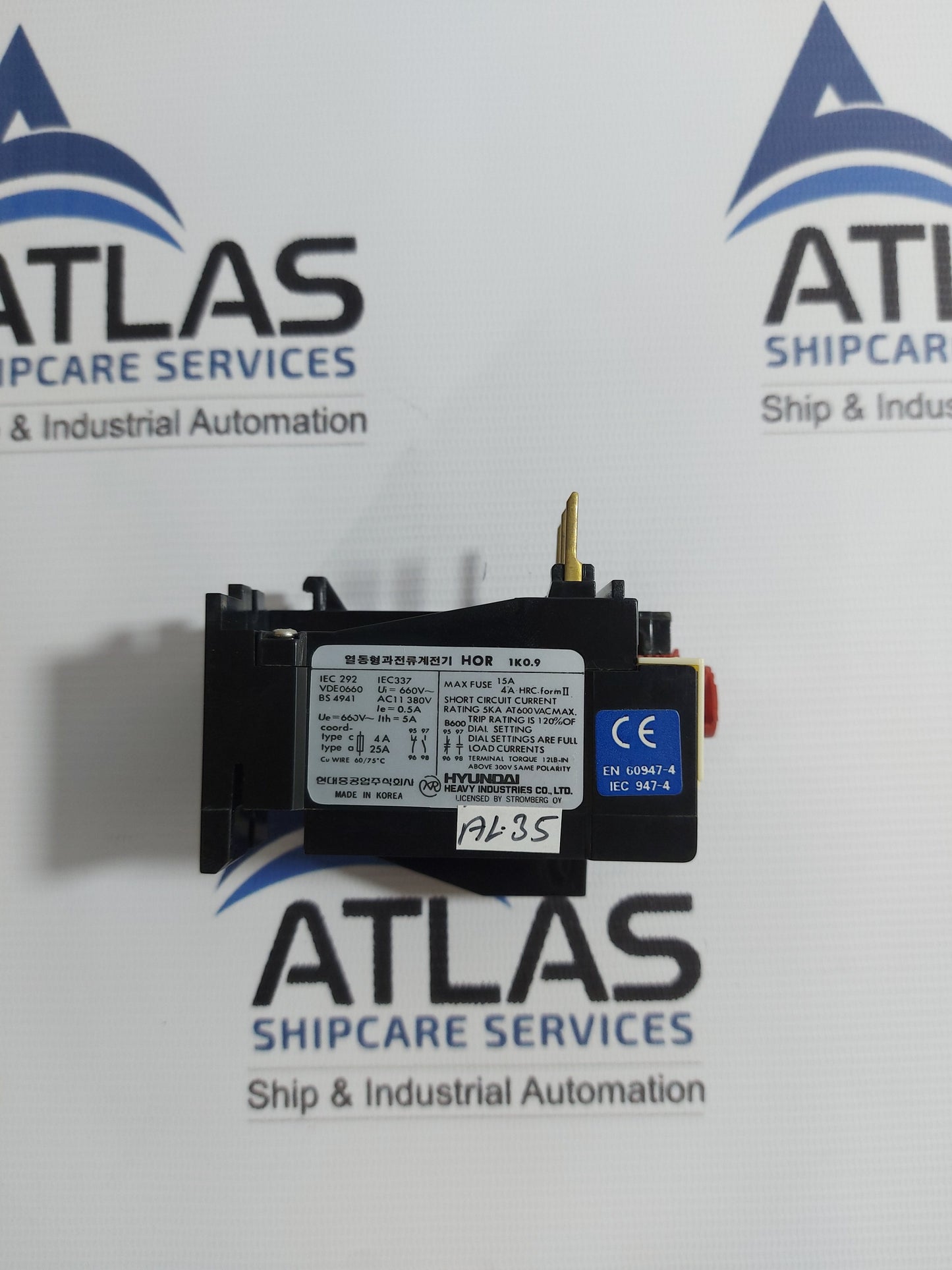 HYUNDAI HOR 1K 0.9 THERMAL OVERLOAD RELAY 660V~ 5A