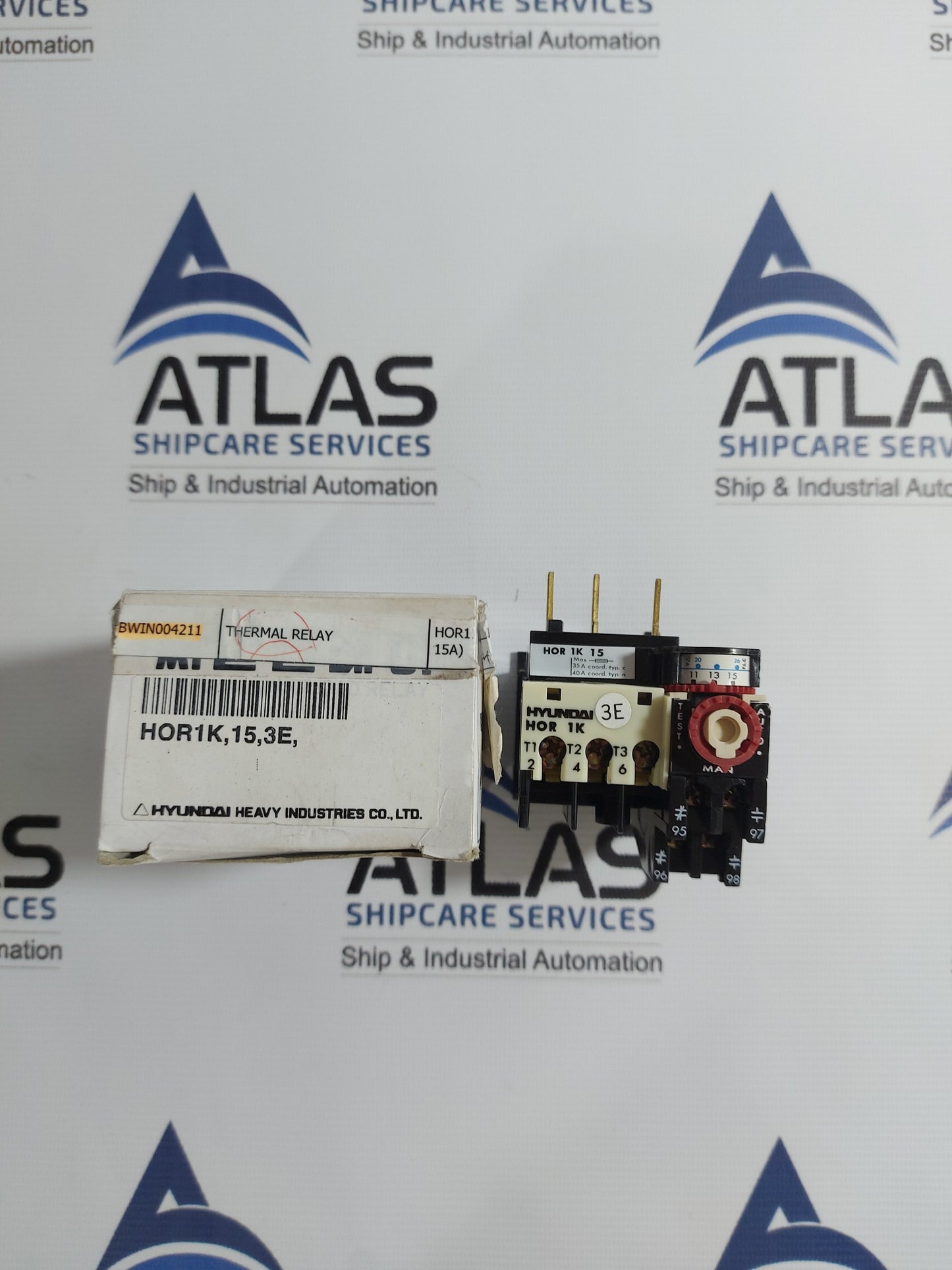 HYUNDAI HOR 1K 15 THERMAL OVERLOAD RELAY&nbsp;660V~ 5A
