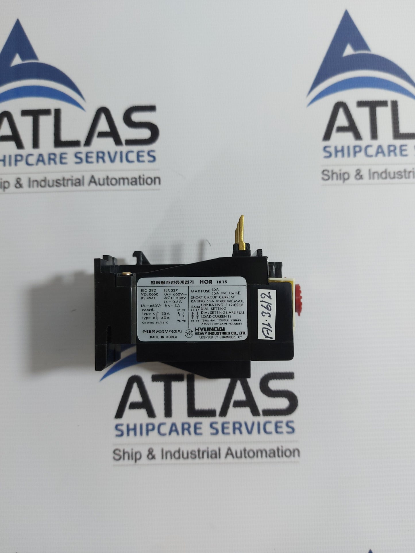 HYUNDAI HOR 1K 15 THERMAL OVERLOAD RELAY&nbsp;660V~ 5A