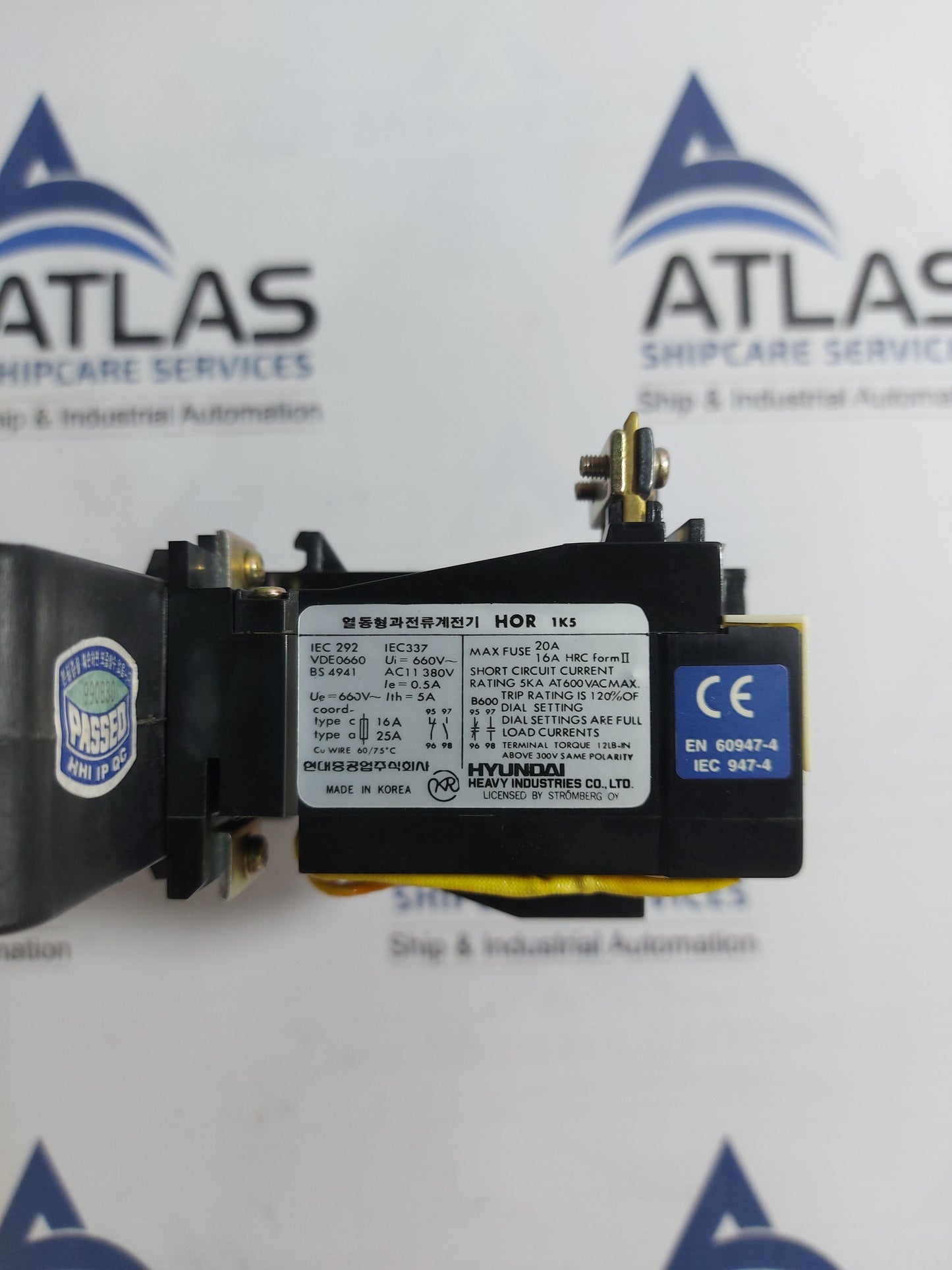 HYUNDAI HOR 1K5 THERMAL OVERCURRENT RELAY
