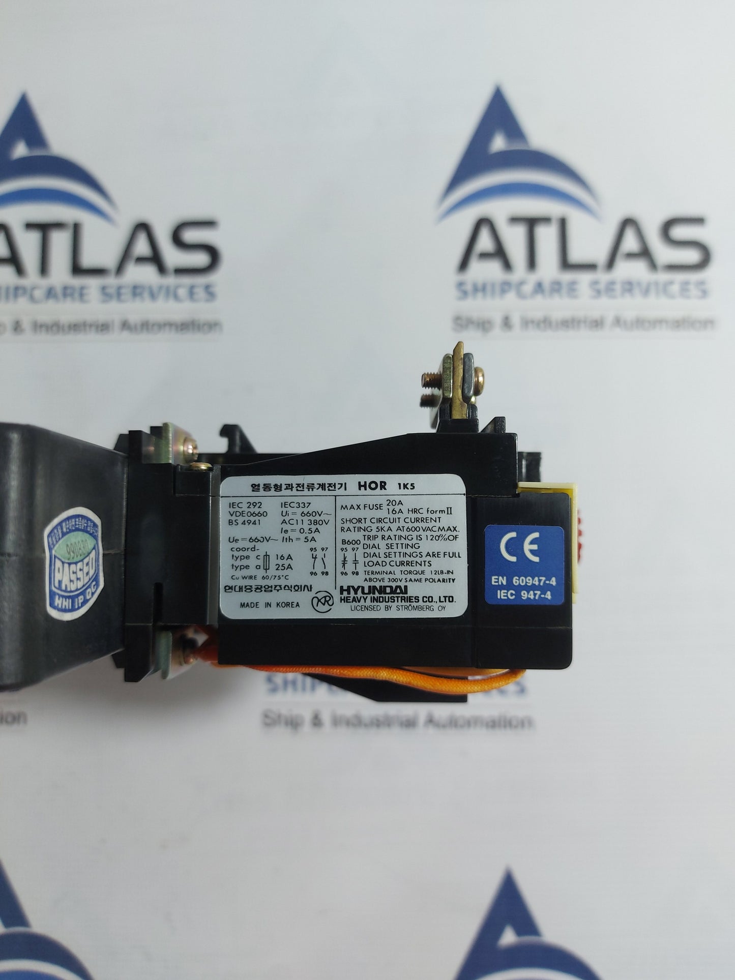 HYUNDAI HOR 1K5 THERMAL OVERCURRENT RELAY