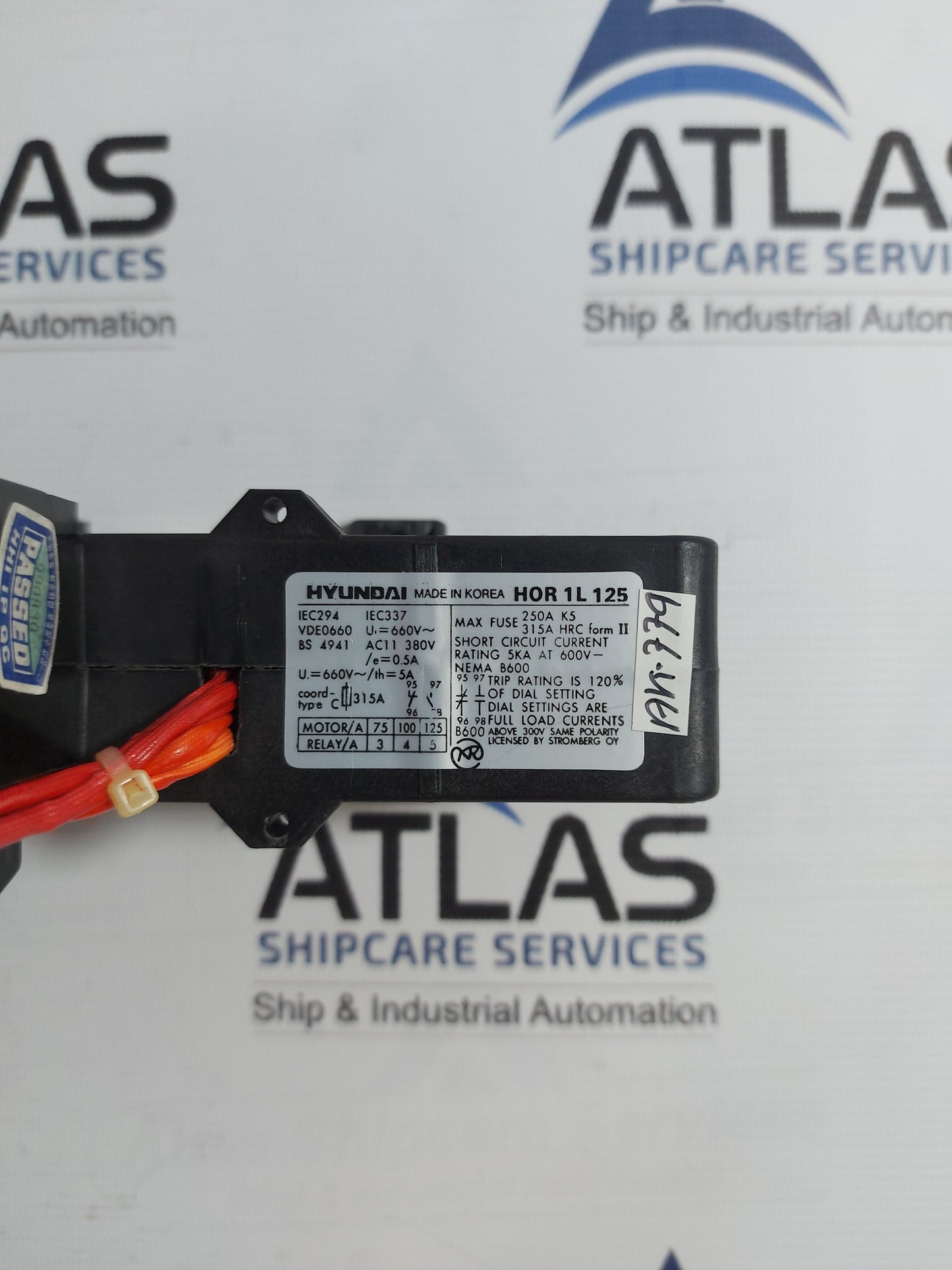 HYUNDAI HOR 1K5 THERMAL OVERCURRENT RELAY