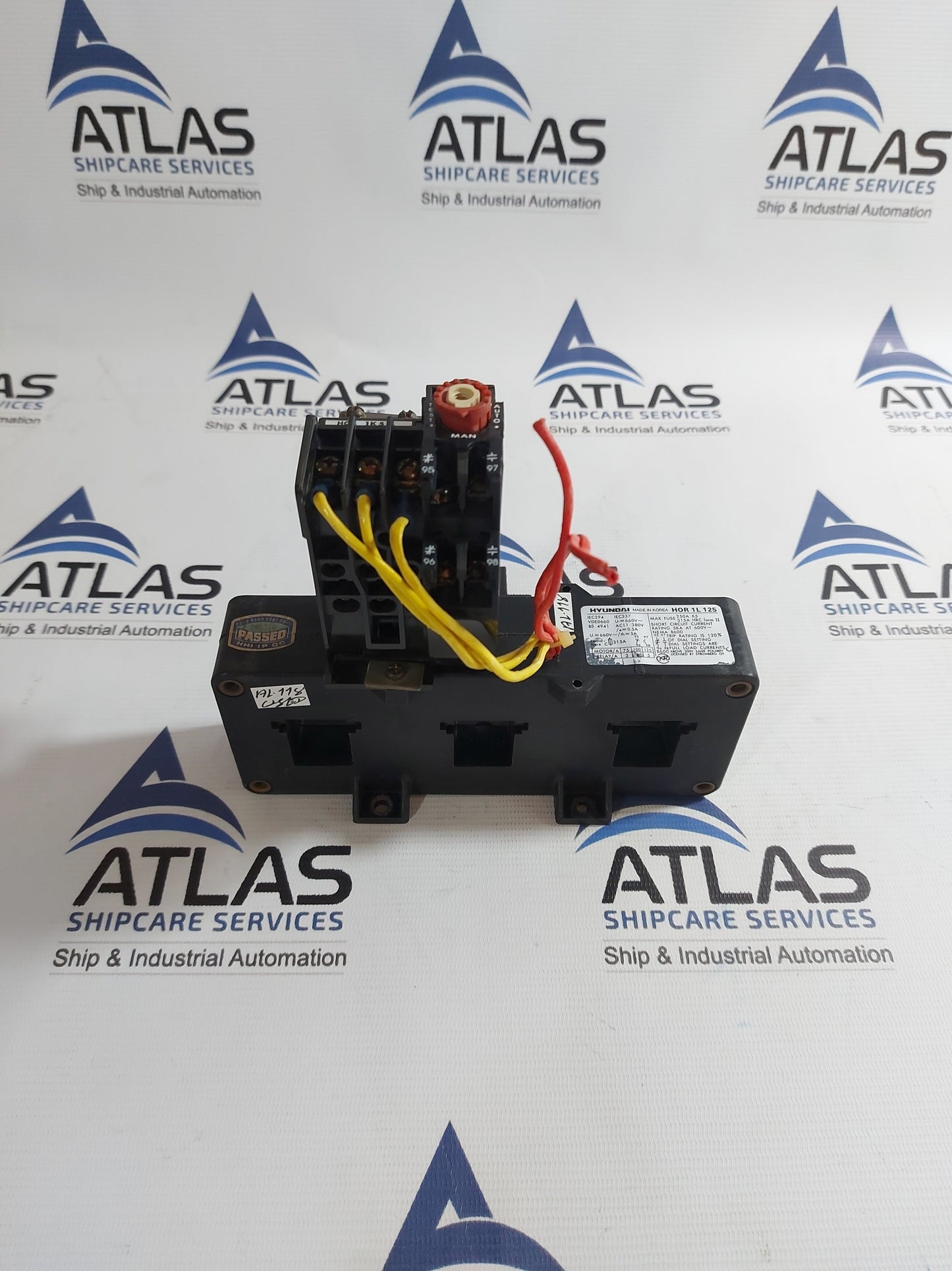 HYUNDAI HOR 1L 125 THERMAL OVERLOAD RELAY WITH HOR 1K 5 OVERCURRENT RELAY