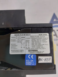 HYUNDAI HOR 3K90 THERMAL OVERLOAD RELAY 200A 380V