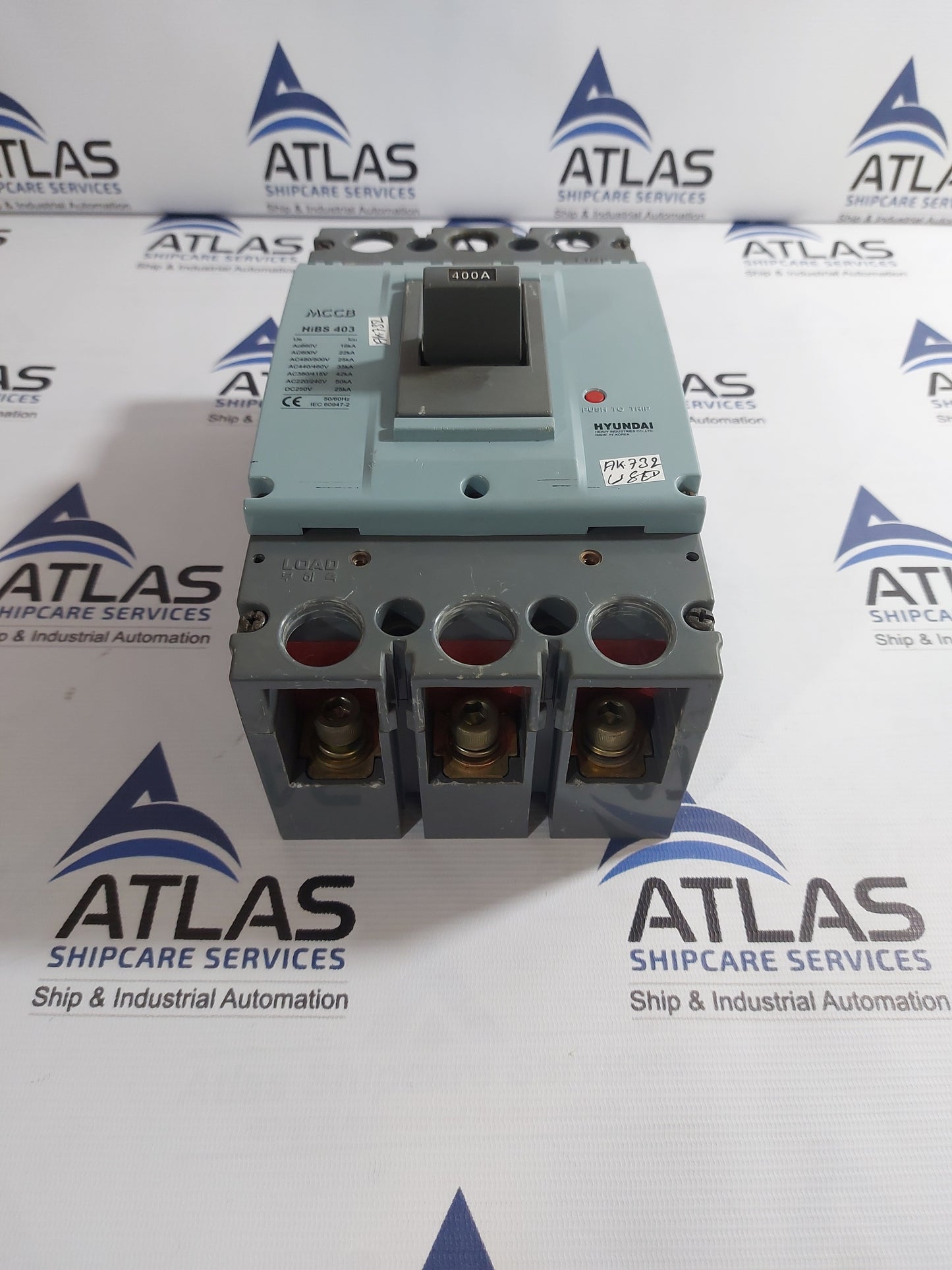 HYUNDAI HiBS 403 MOLDED CASE CIRCUIT BREAKER 3 POLE 400A