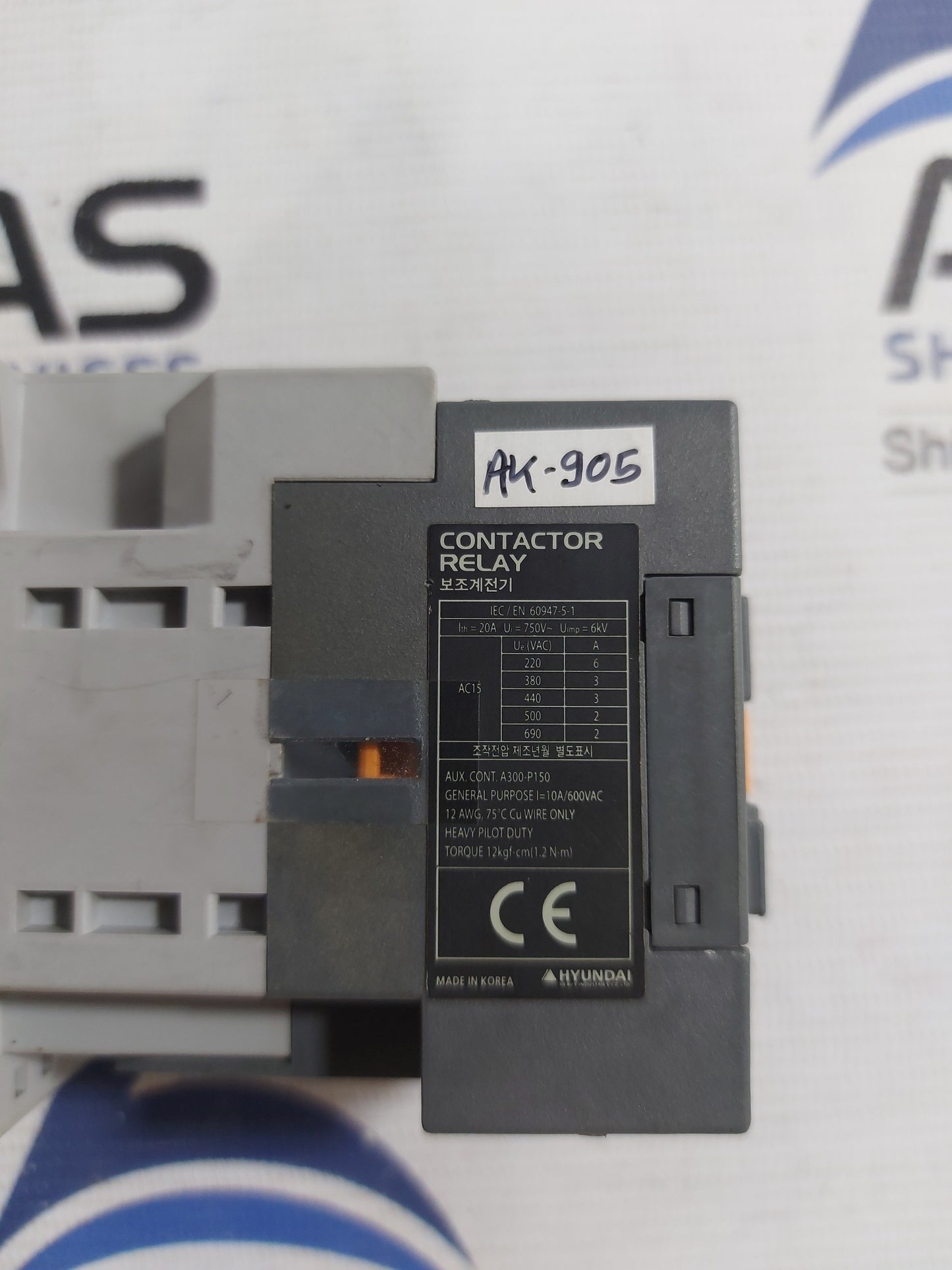 HYUNDAI UMX 22 CONTACTOR RELAY 20A 750V~