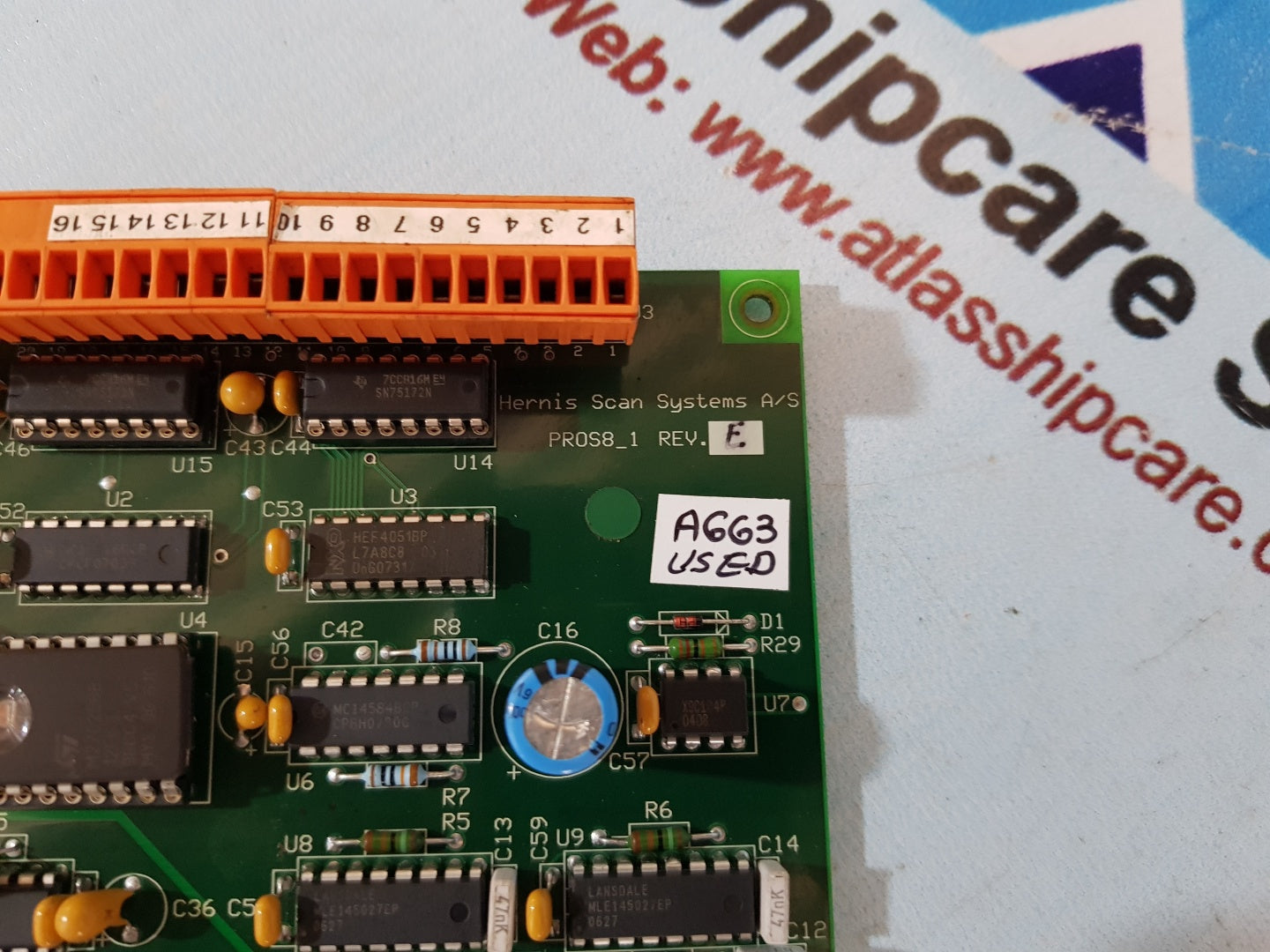 Hernis Scan MKS02 HS010X2 Pcb Circuit