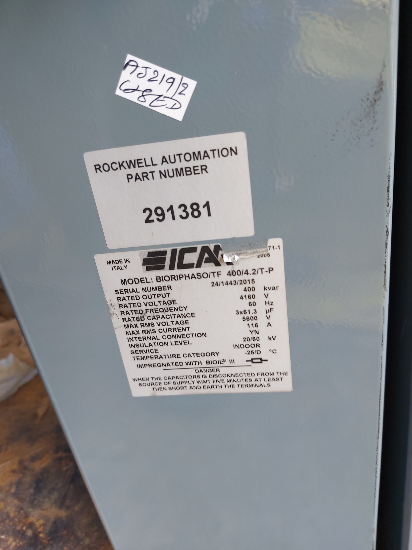 ICAR BIORIPHASO/TF 400/4.2/T-P CAPACITOR BANK MODULE