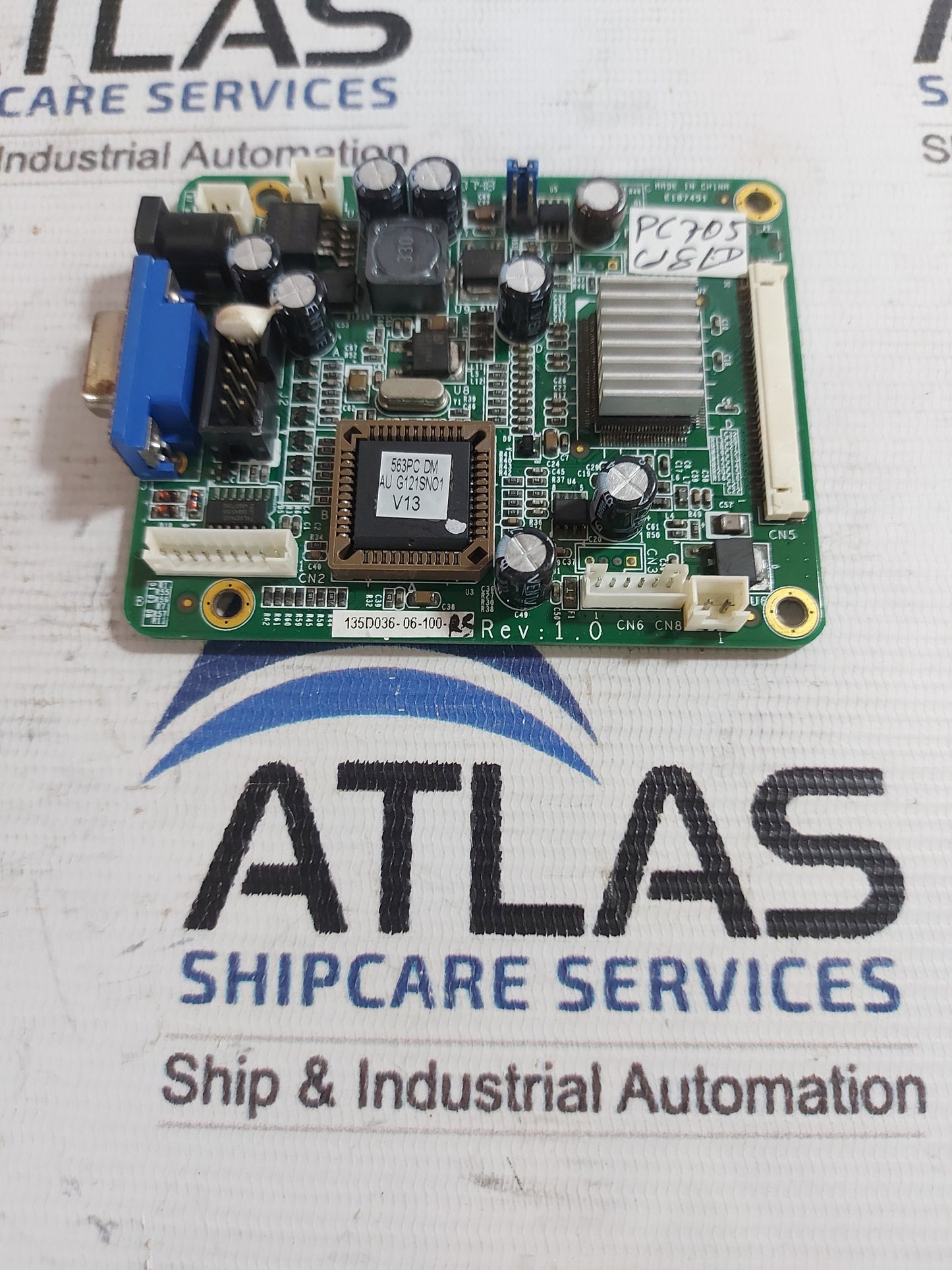 IEI 135036-06-100-RS VIDEO CARD VGA CONTROLLER BOARD REV : 1.0