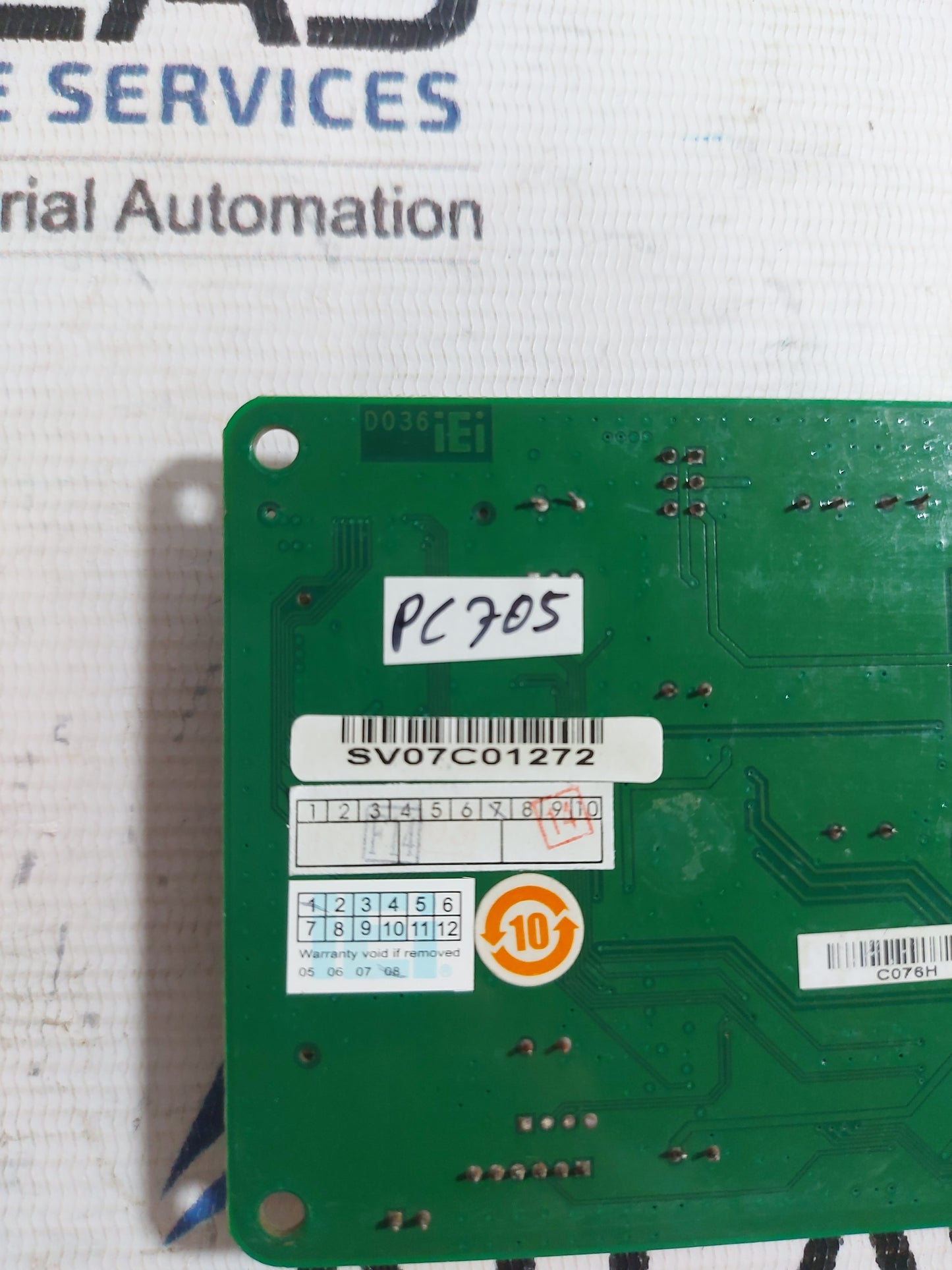 IEI 135036-06-100-RS VIDEO CARD VGA CONTROLLER BOARD REV : 1.0
