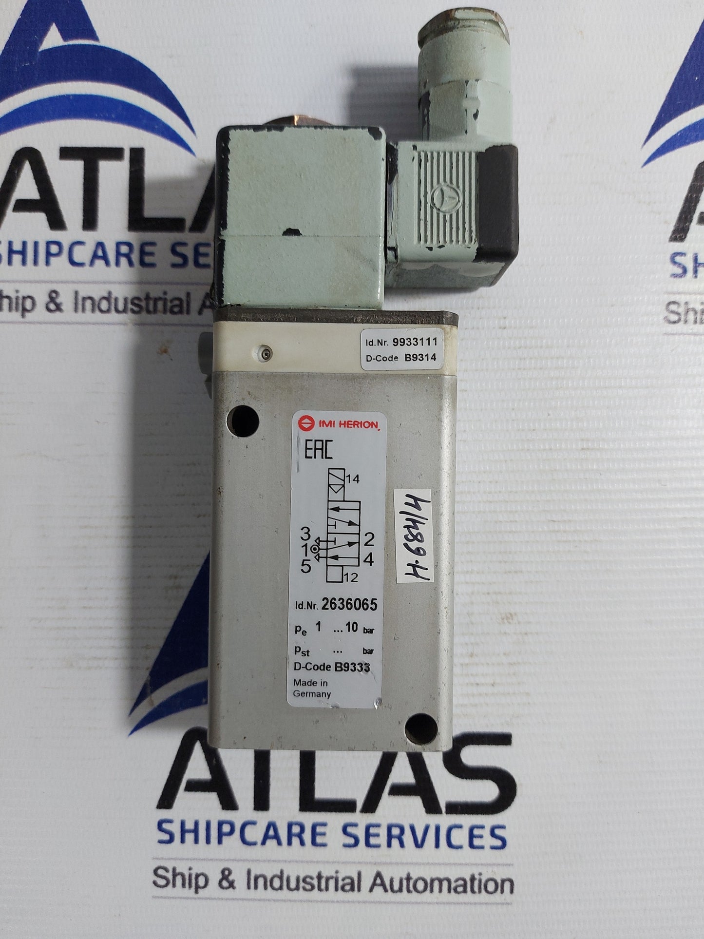 IMI HERION 2636065 PNEUMATIC SOLENOID VALVE