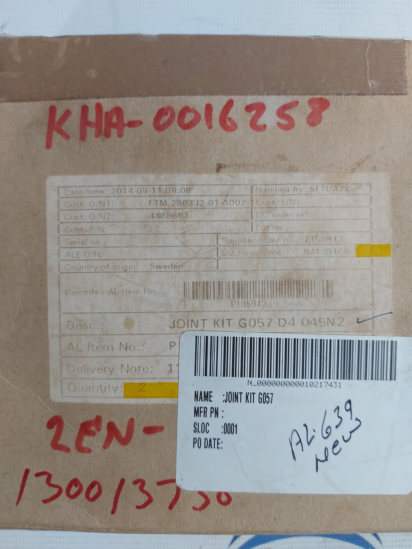 IMO PUMP JOINT KIT FOR G057 D4 045N2