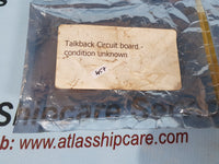 INDUSTRONIC B301-400-170 TALKBACK CIRCUIT BOARD