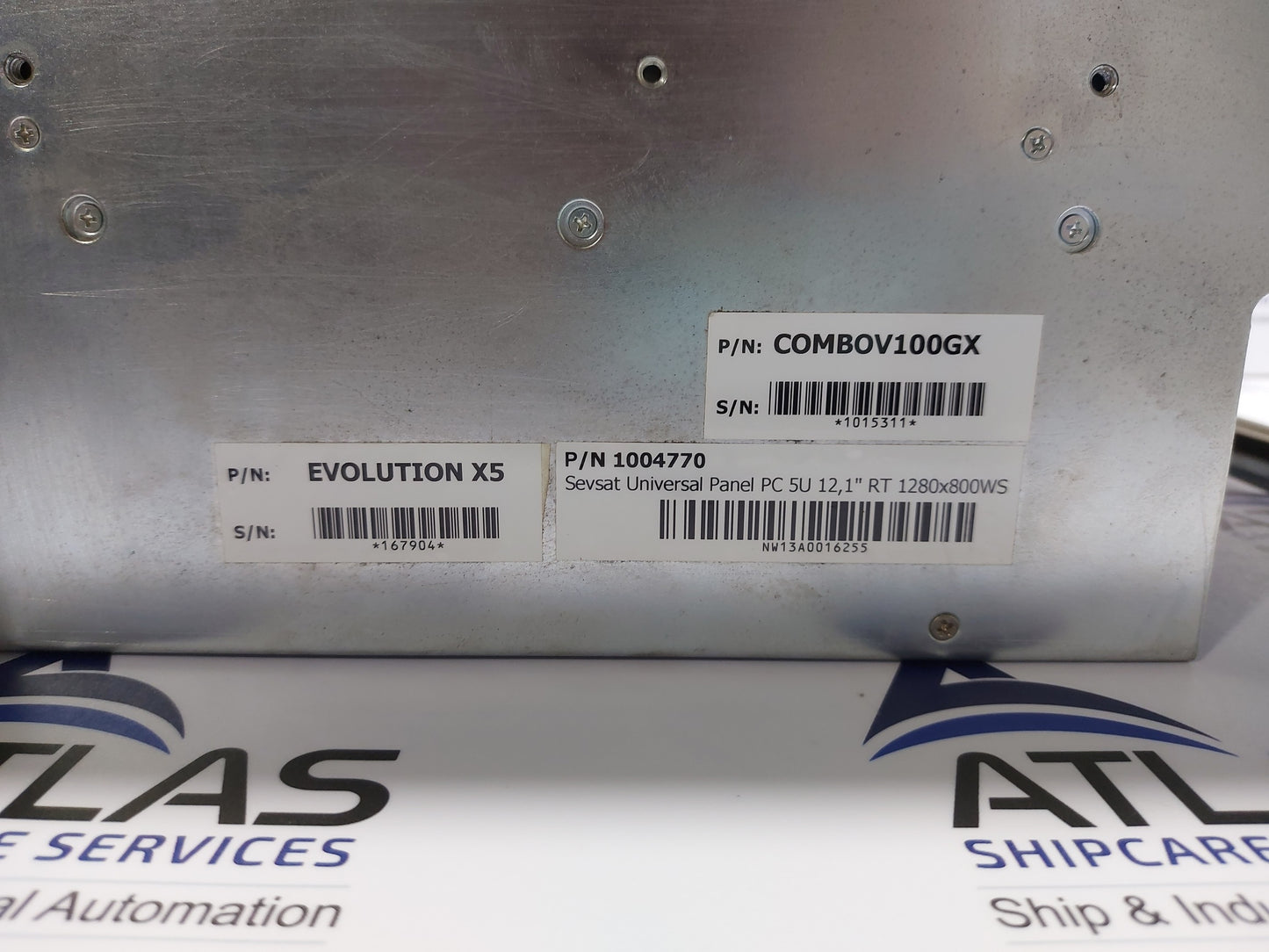 INMARSAT COMBOV100GX P/N 1004770 SEVSAT UNIVERSAL PANEL PC 5U 12,1"RT 1280x800WS