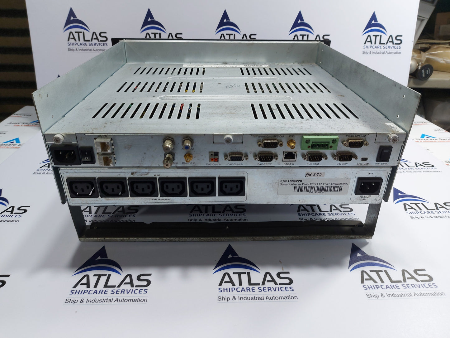 INMARSAT COMBOV100GX P/N 1004770 SEVSAT UNIVERSAL PANEL PC 5U 12,1"RT 1280x800WS