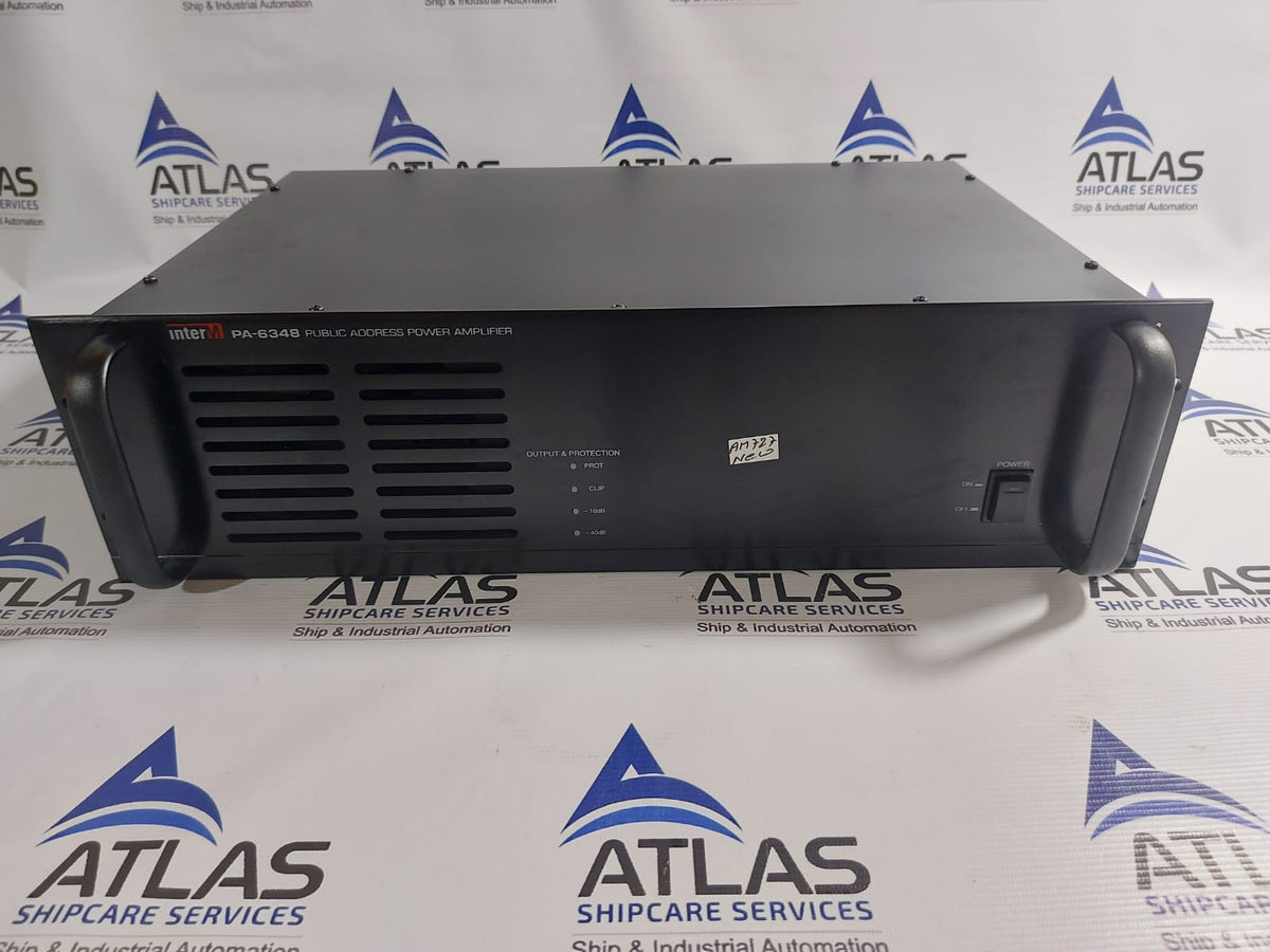 INTERM PA-6348 PUBLIC ADDRESS POWER AMPLIFER