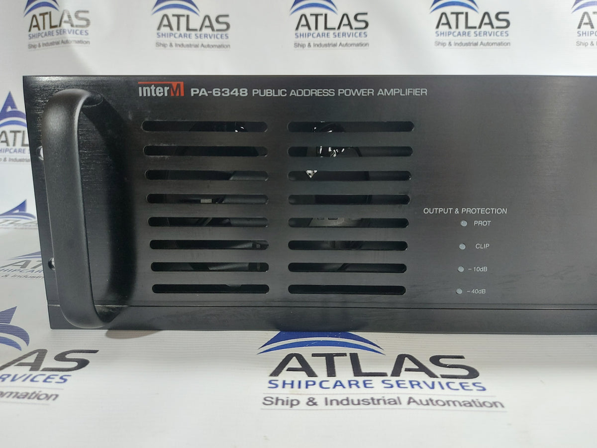 INTERM PA-6348 PUBLIC ADDRESS POWER AMPLIFER