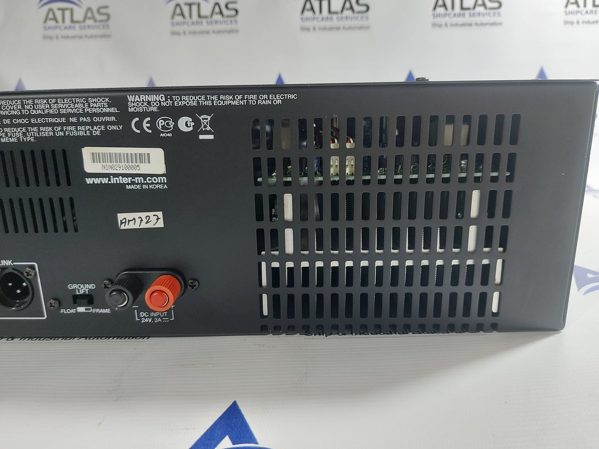 INTERM PA-6348 PUBLIC ADDRESS POWER AMPLIFER