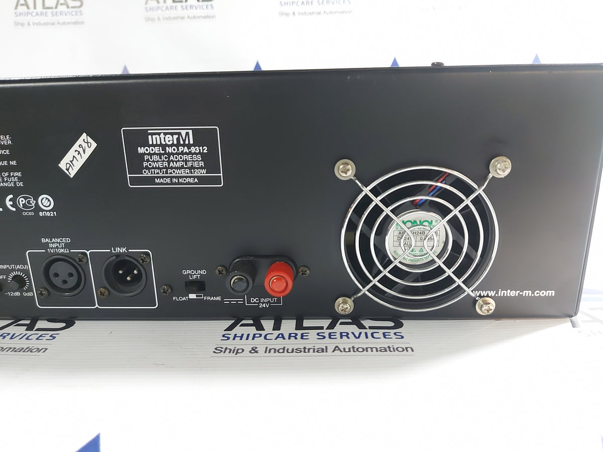 INTERM PA-9312 PUBLIC ADDRESS POWER AMPLIFIER
