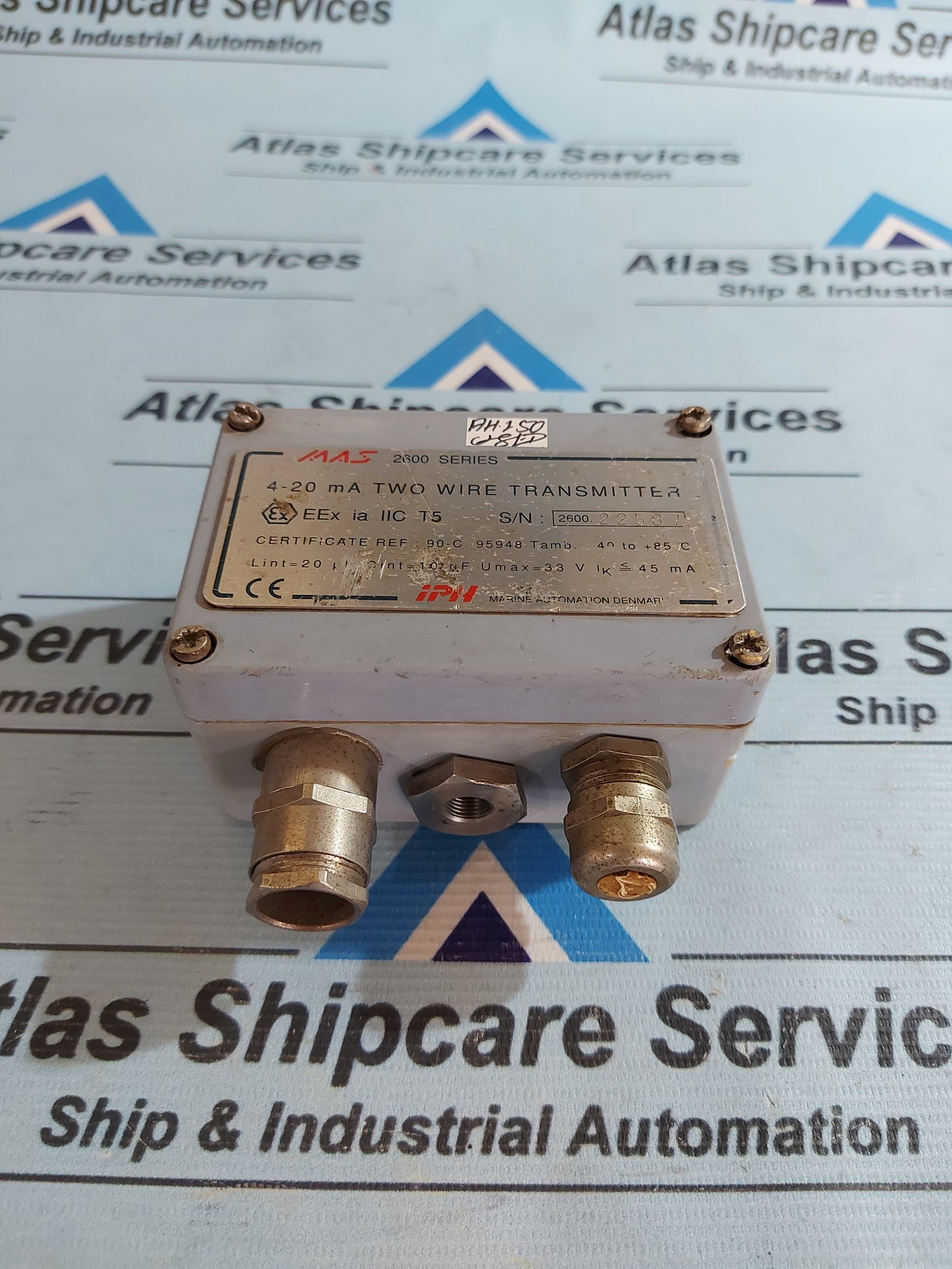 IPH MARINE MAS 2600-G30-05-0/OP 4-20mA TWO WIRE TRANSMITTER