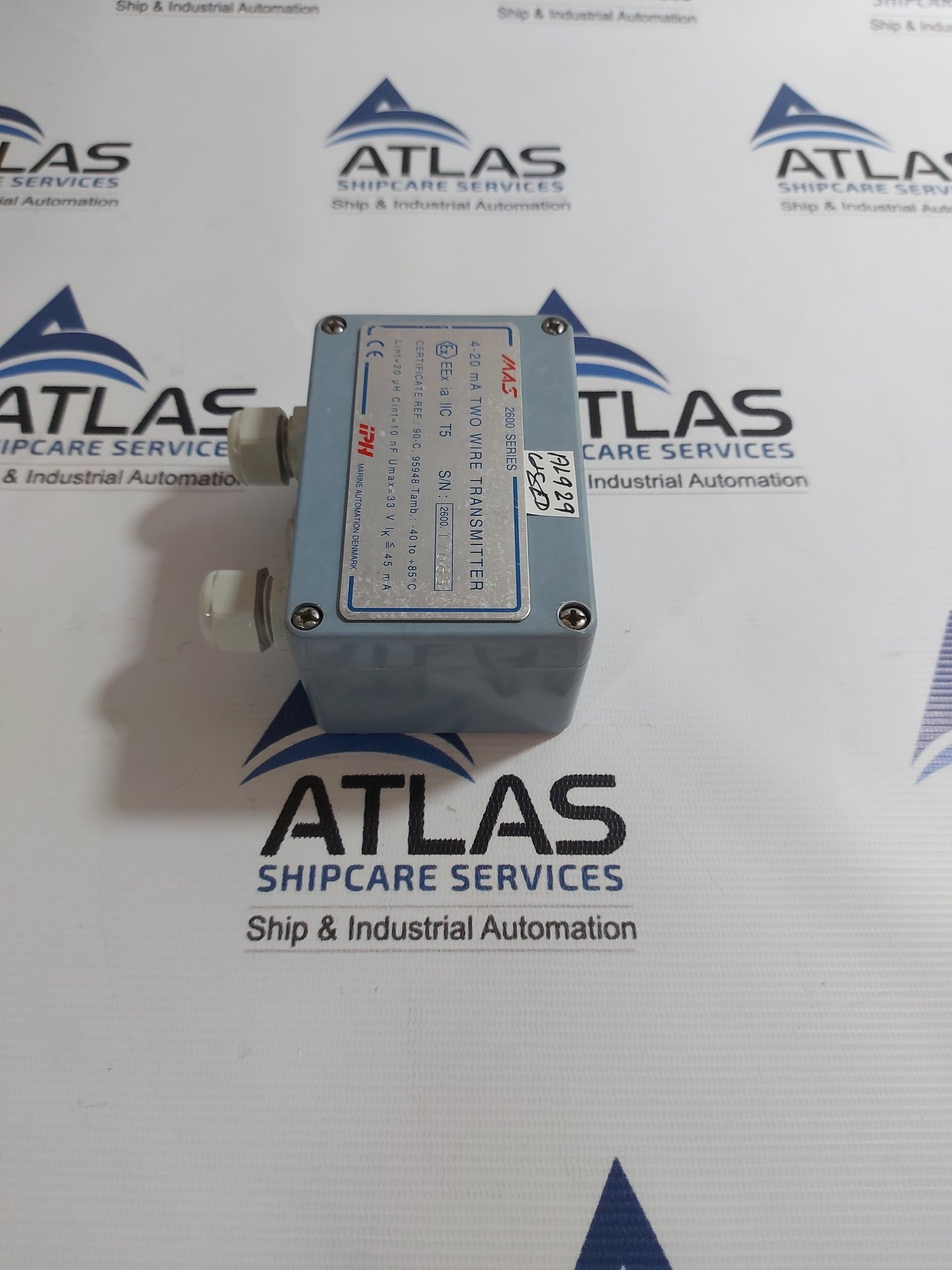 IPH MAS 2600-630-03-4/1P 4-20mA TWO WIRE TRANSMITTER