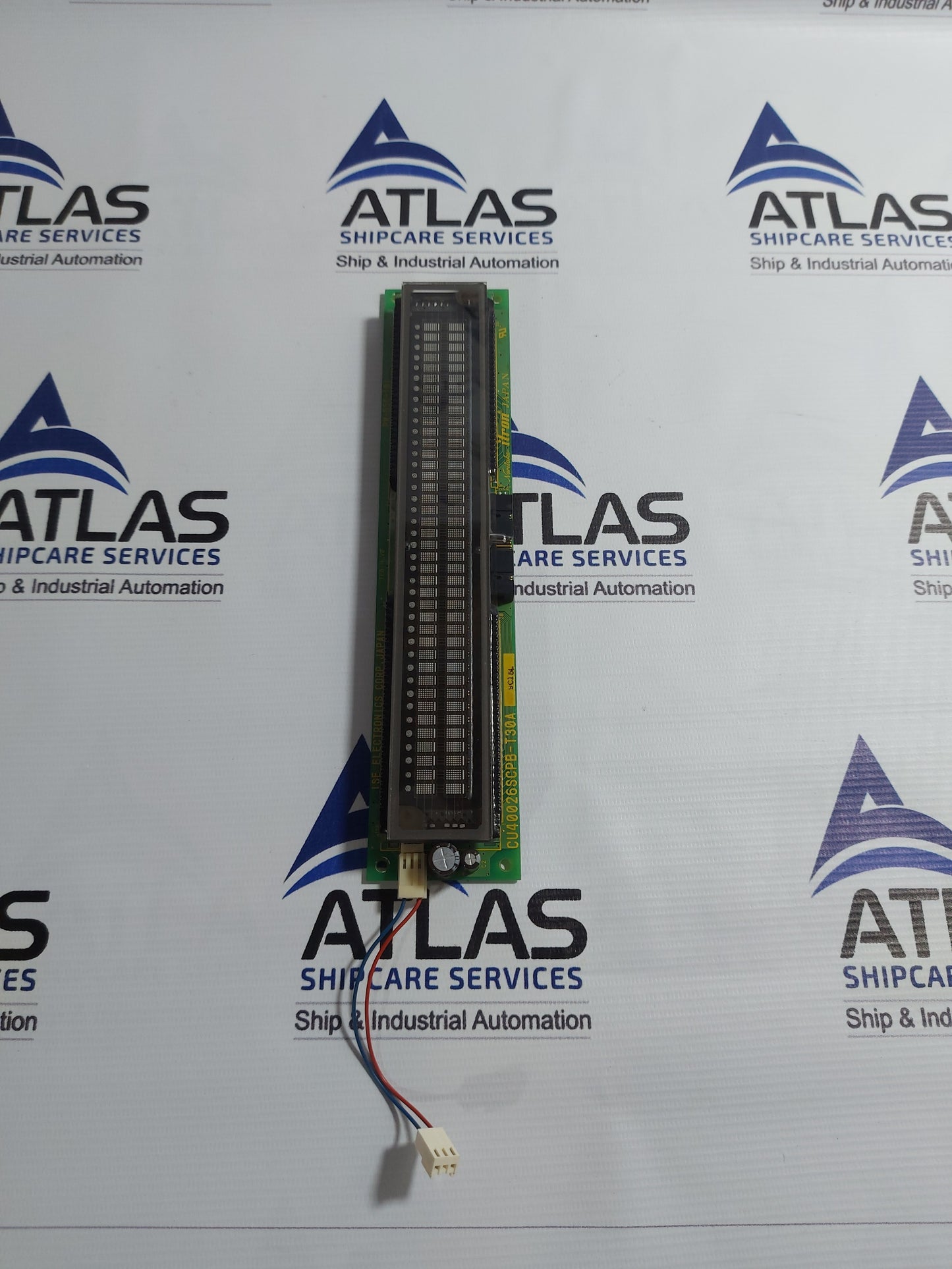 ISE ELECTRONICS CU40026SCPB-T30A DISPLAY PCB CARD PW-556-101