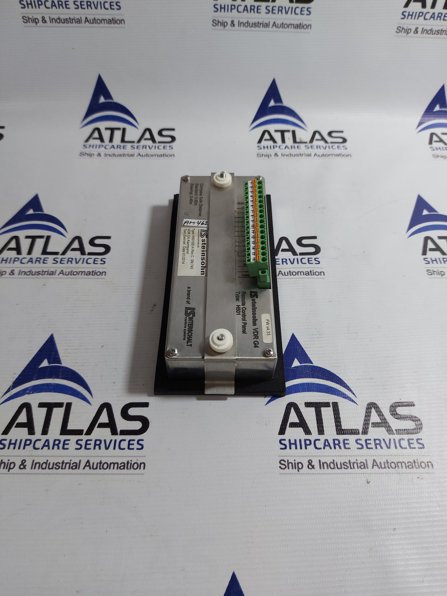 IS STEINSOHN VDR G4 REMOTE CONTROL PANEL H501001A ALARM PANEL