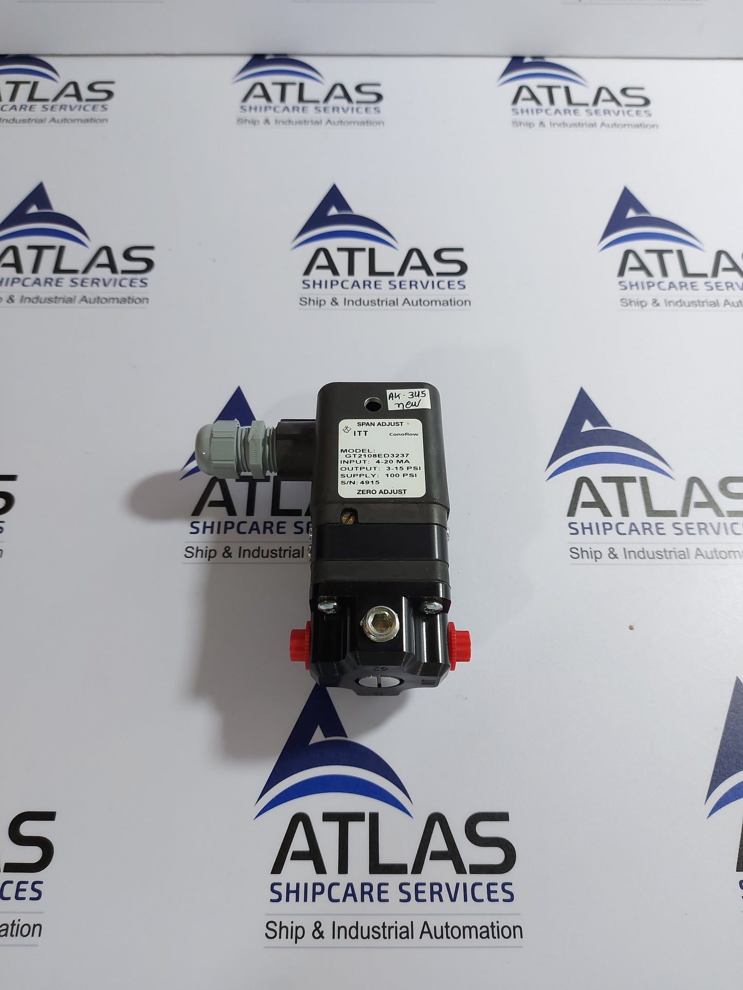 ITT GT2108ED3237 CONOFLOW ELECTRO-PNEUMATIC TRANSDUCER