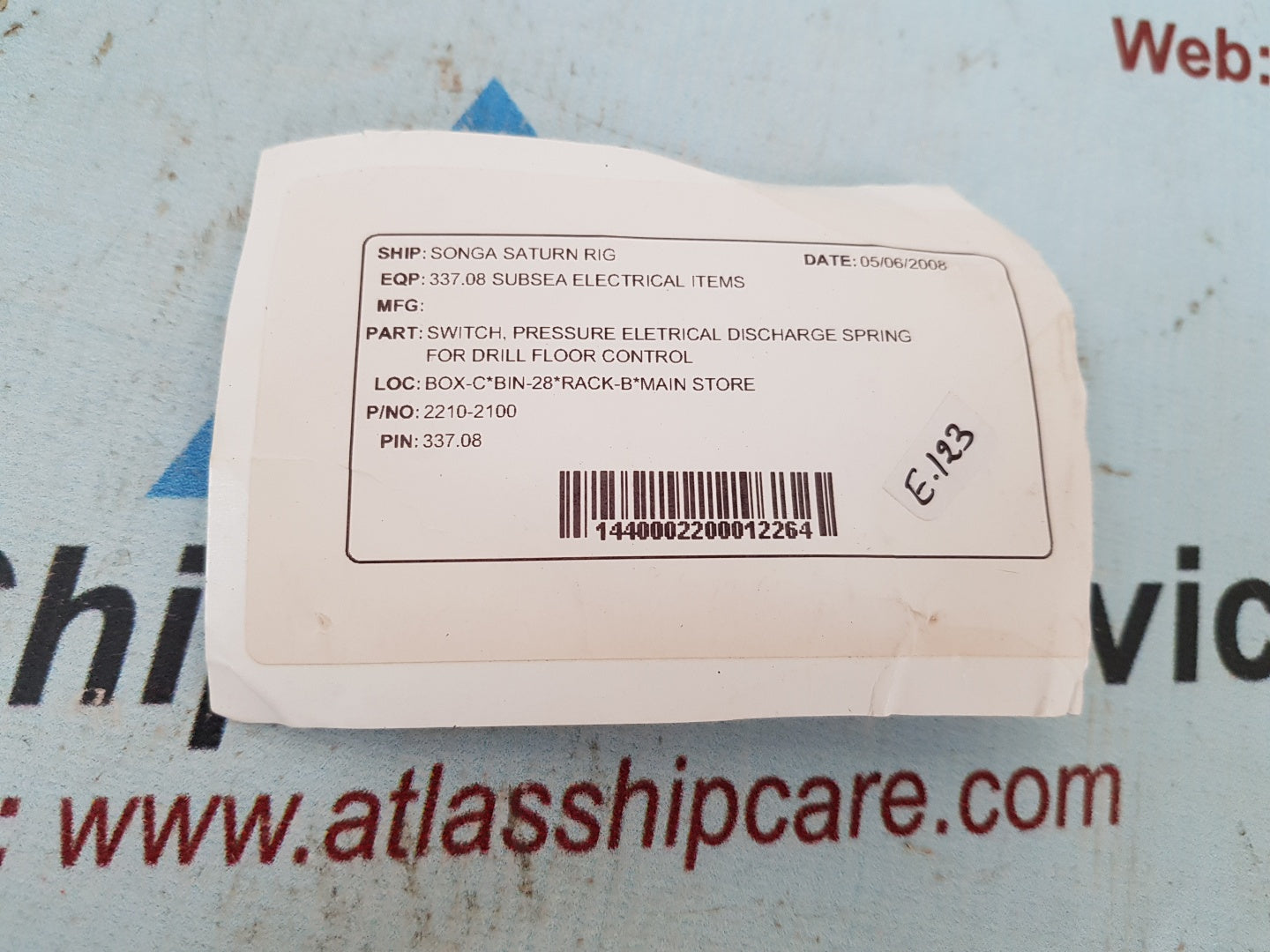 Itt Neo-Dyn 115P1C3-1705 Pressure Switch