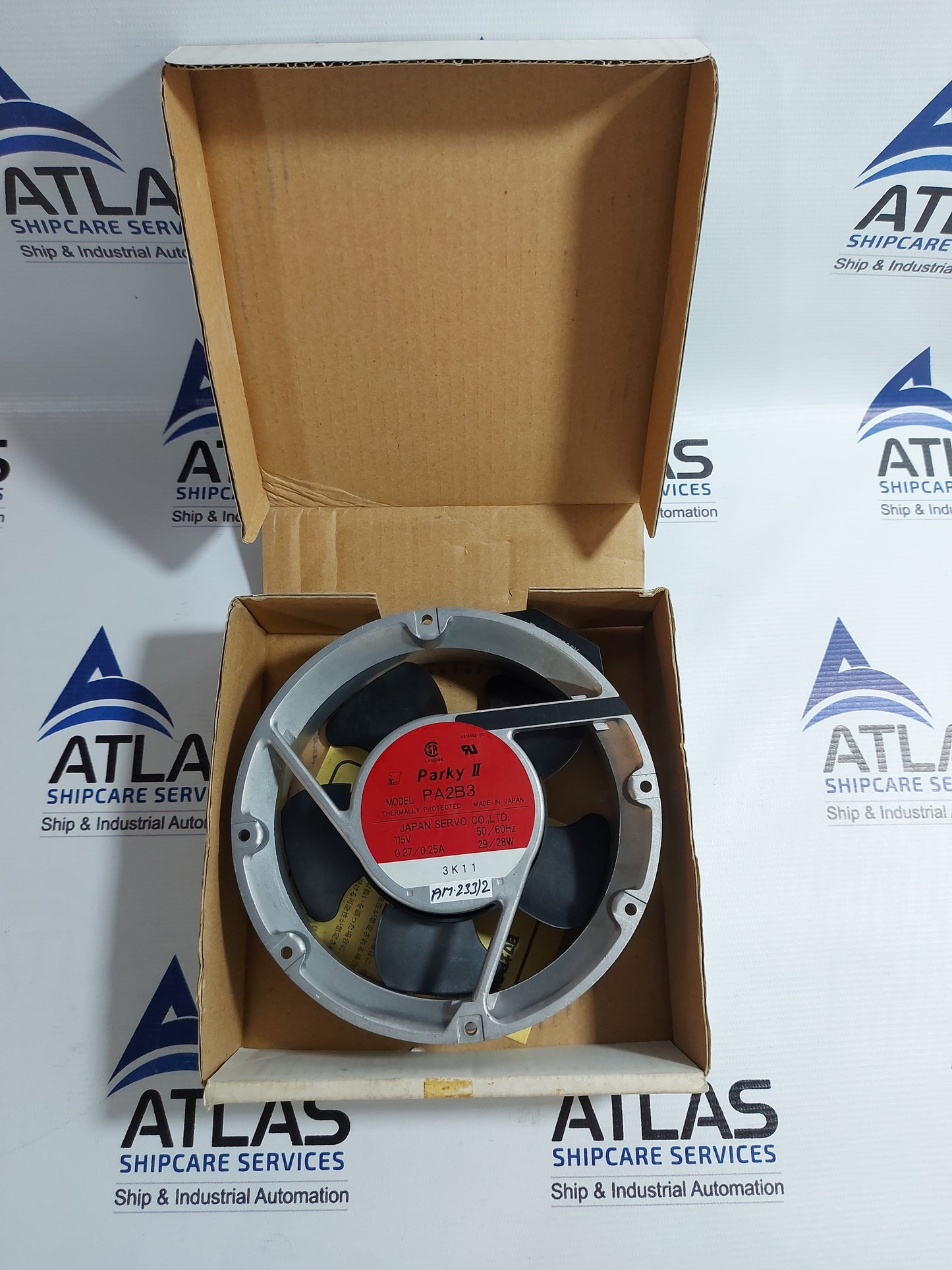 JAPAN SERVO PARKY II PA2B3 AC AXIAL COOLING FAN 115V 50/60Hz