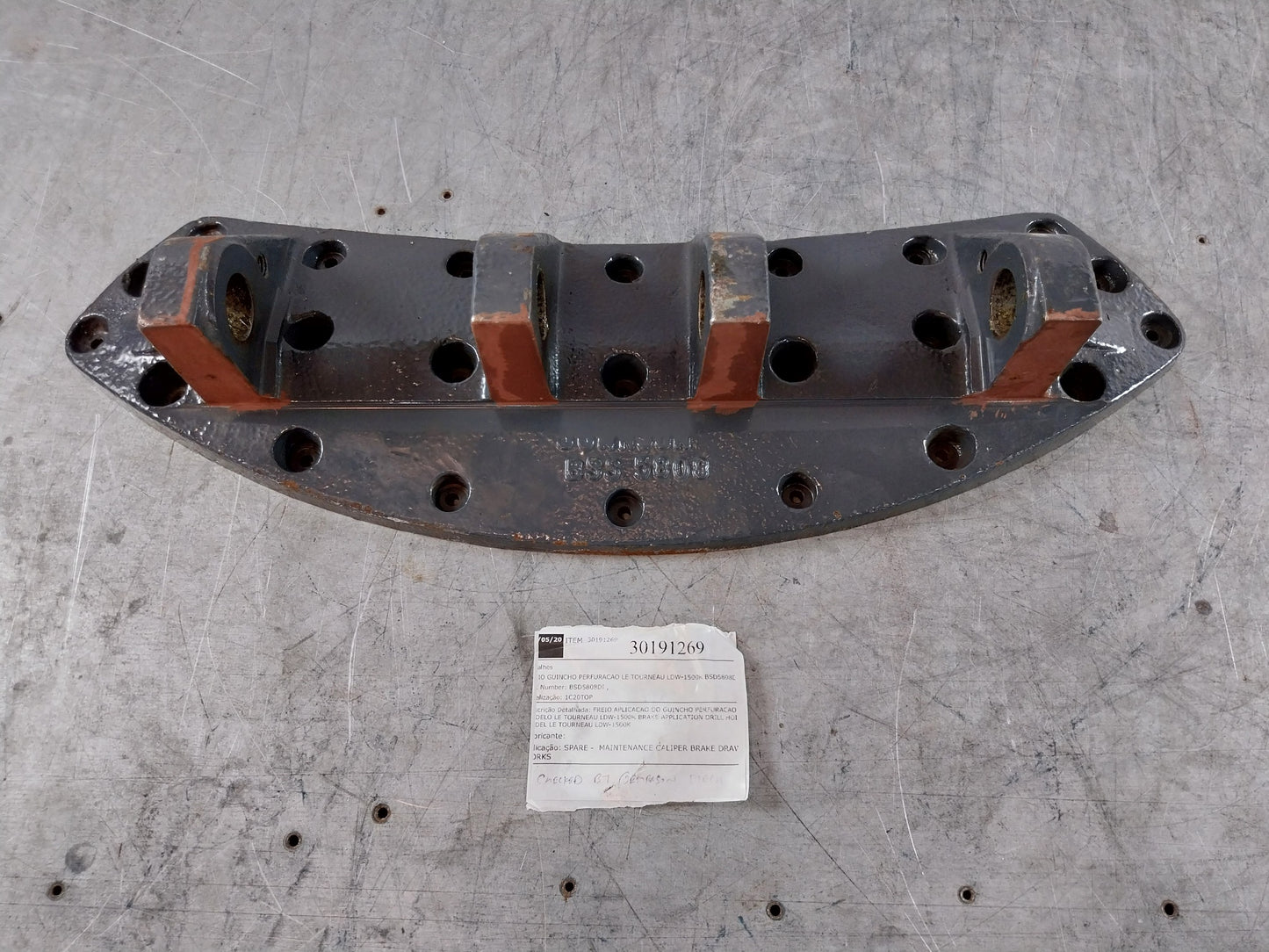 JOHNSON BSS 5808 CALIPER BRAKE ASSEMBLY FOR DRILL HOIST SYSTEM 30191269