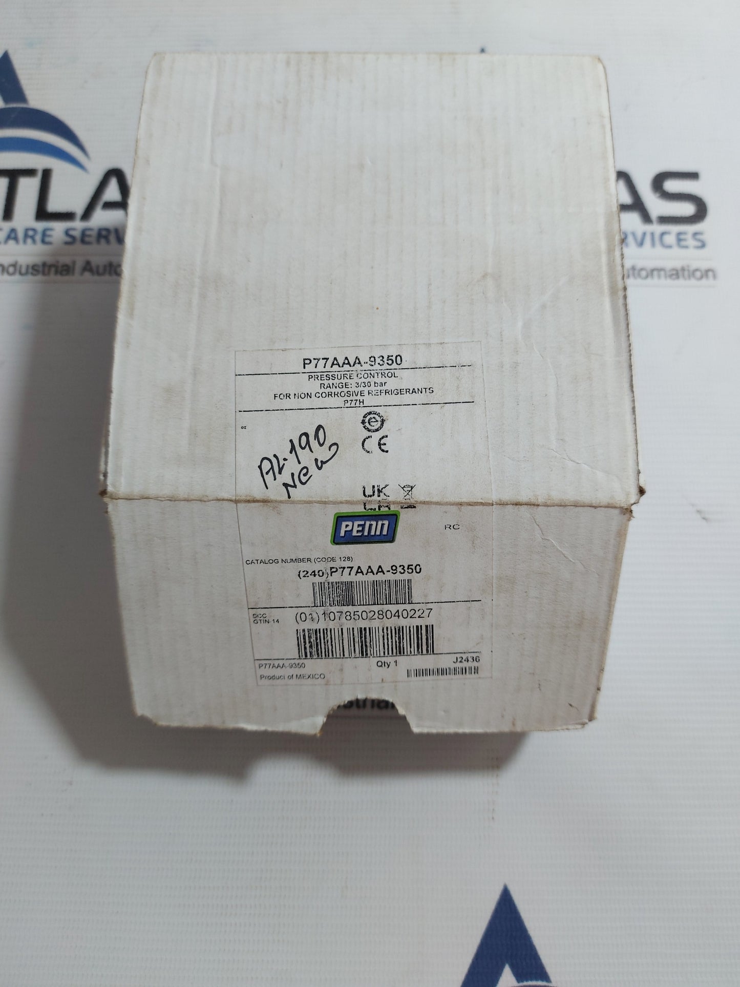 JOHNSON CONTROLS P77AAA-9350 PRESSURE CONTROL SWITCH
