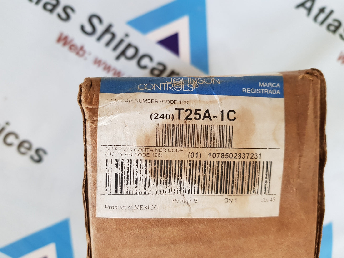 JOHNSON CONTROLS T25A-1C LINE VOLTAGE THERMOSTAT