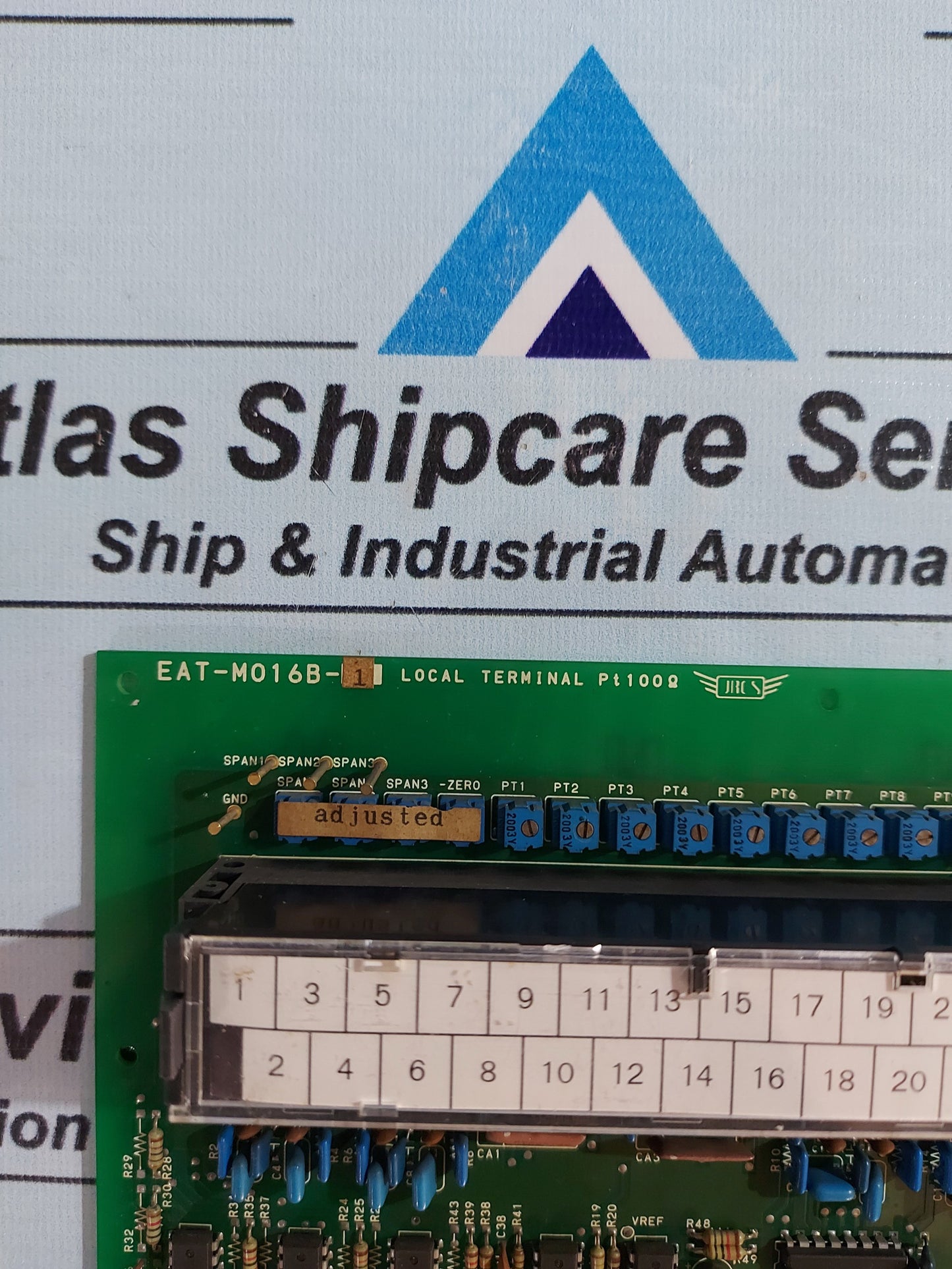 JRCS EAT-M016B-1 LOCAL TERMINAL Pt100Ω PCB BOARD