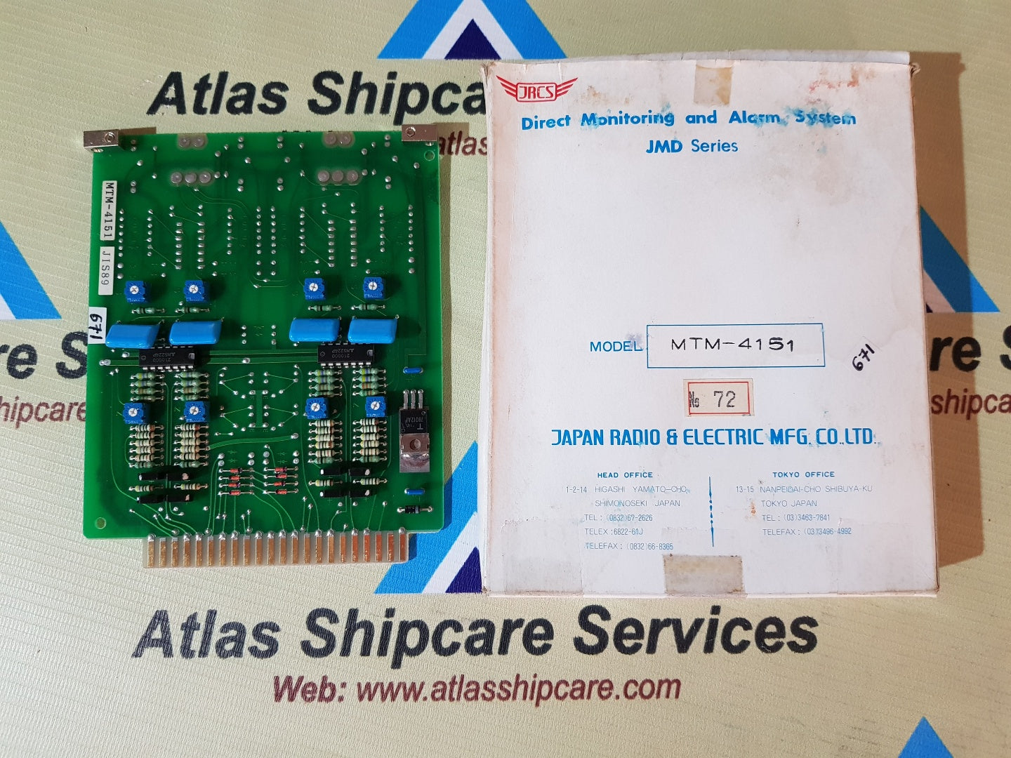 JRCS MTM-4151 DIRECT MONITORING AND ALARM SYSTEM – Atlas Shipcare Services