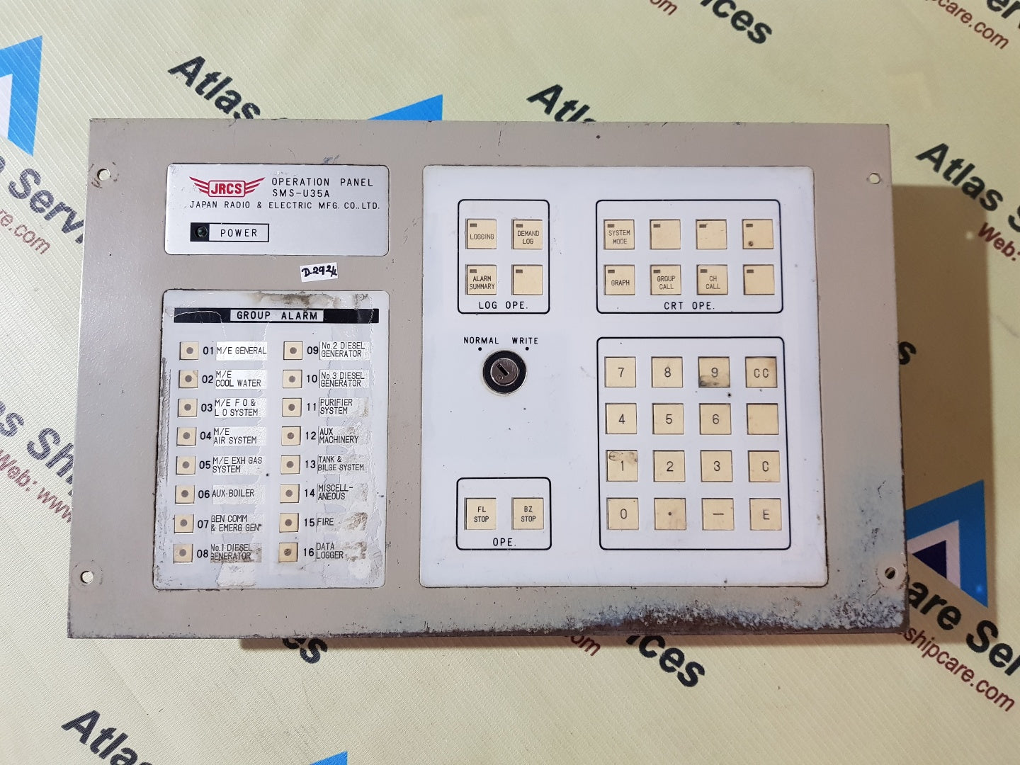 JRCS SMS-U35A OPERATION PANEL