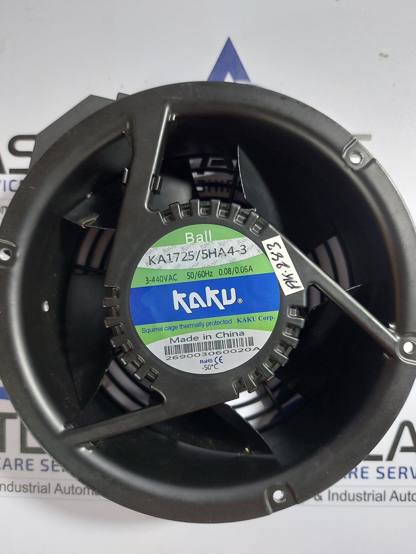 KAKU KA1725/5HA4-3 3-440VAC 50/60Hz 0.08/0.06A BALL BEARING METAL COOLING FAN