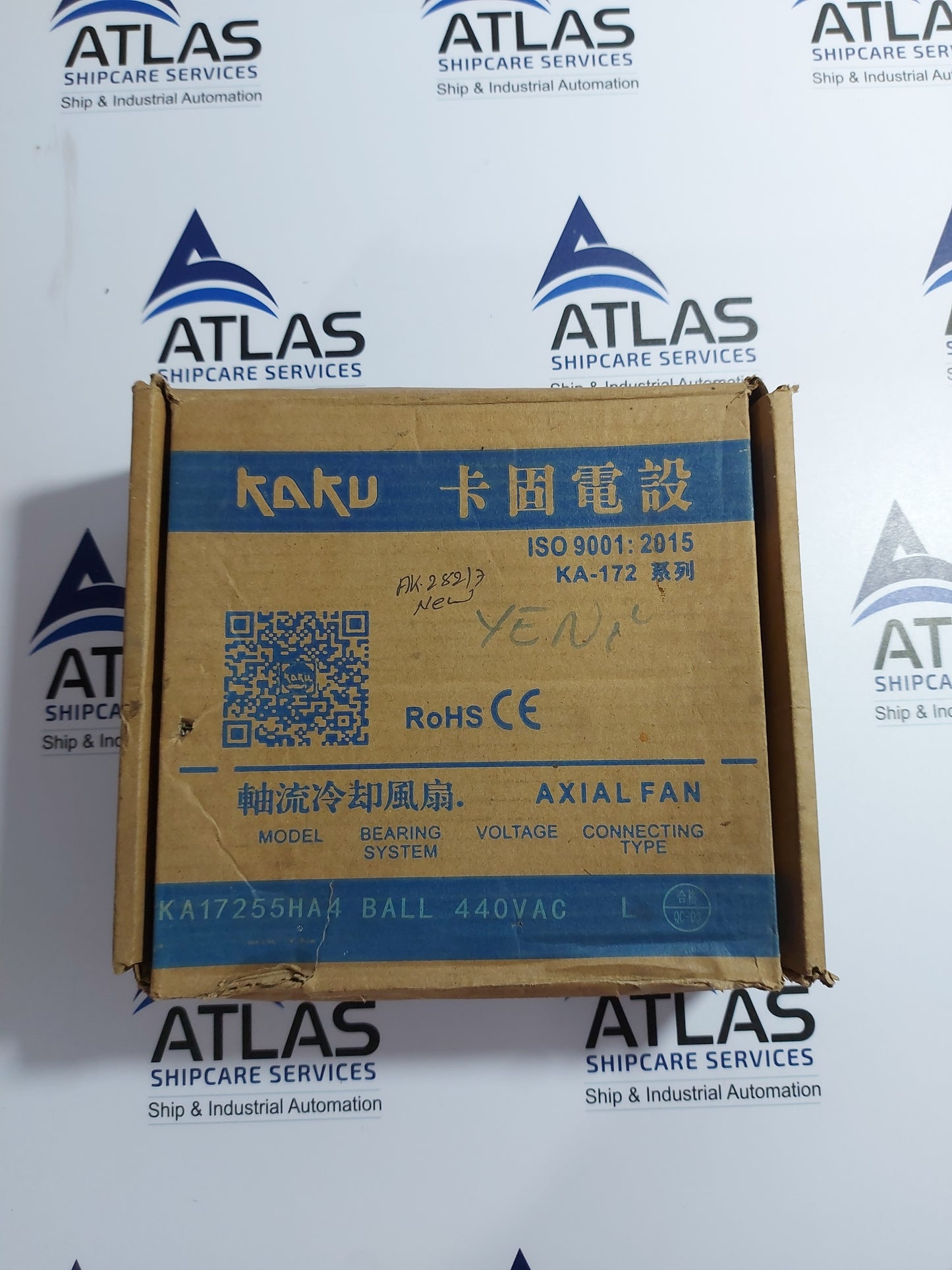 KAKU KA1725/5HA4 440VAC 50/60Hz 0.08/0.06A BALL BEARING METAL COOLING FAN